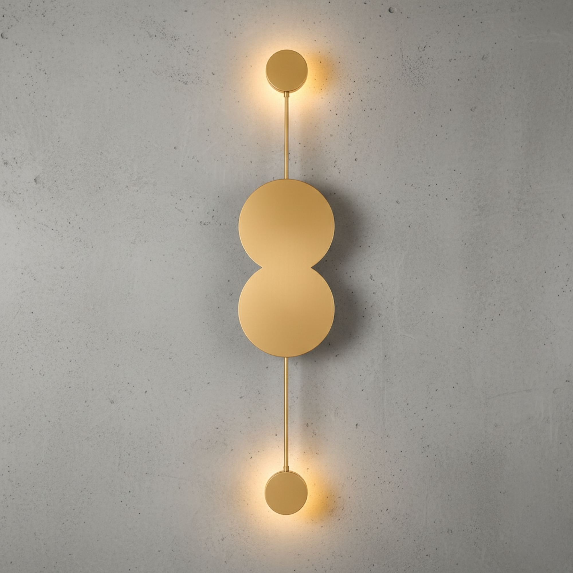 Ledos Wandleuchte Metall Gold