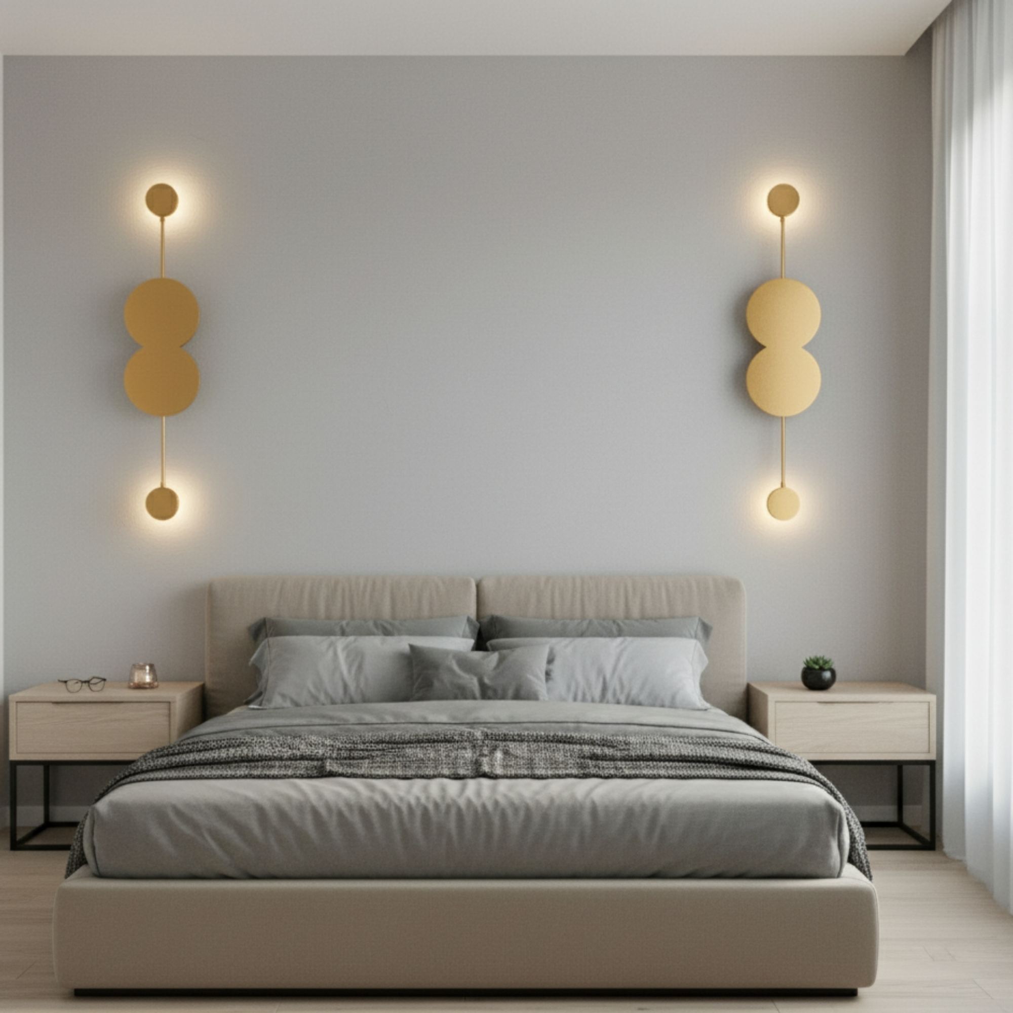 Ledos Wall Lamp Metal Gold