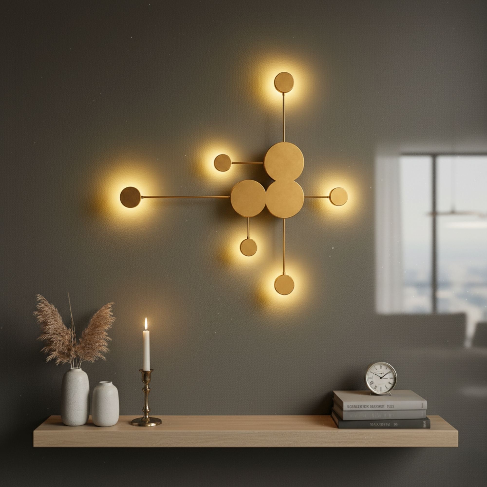 Ledos Wall Lamp Metal Gold