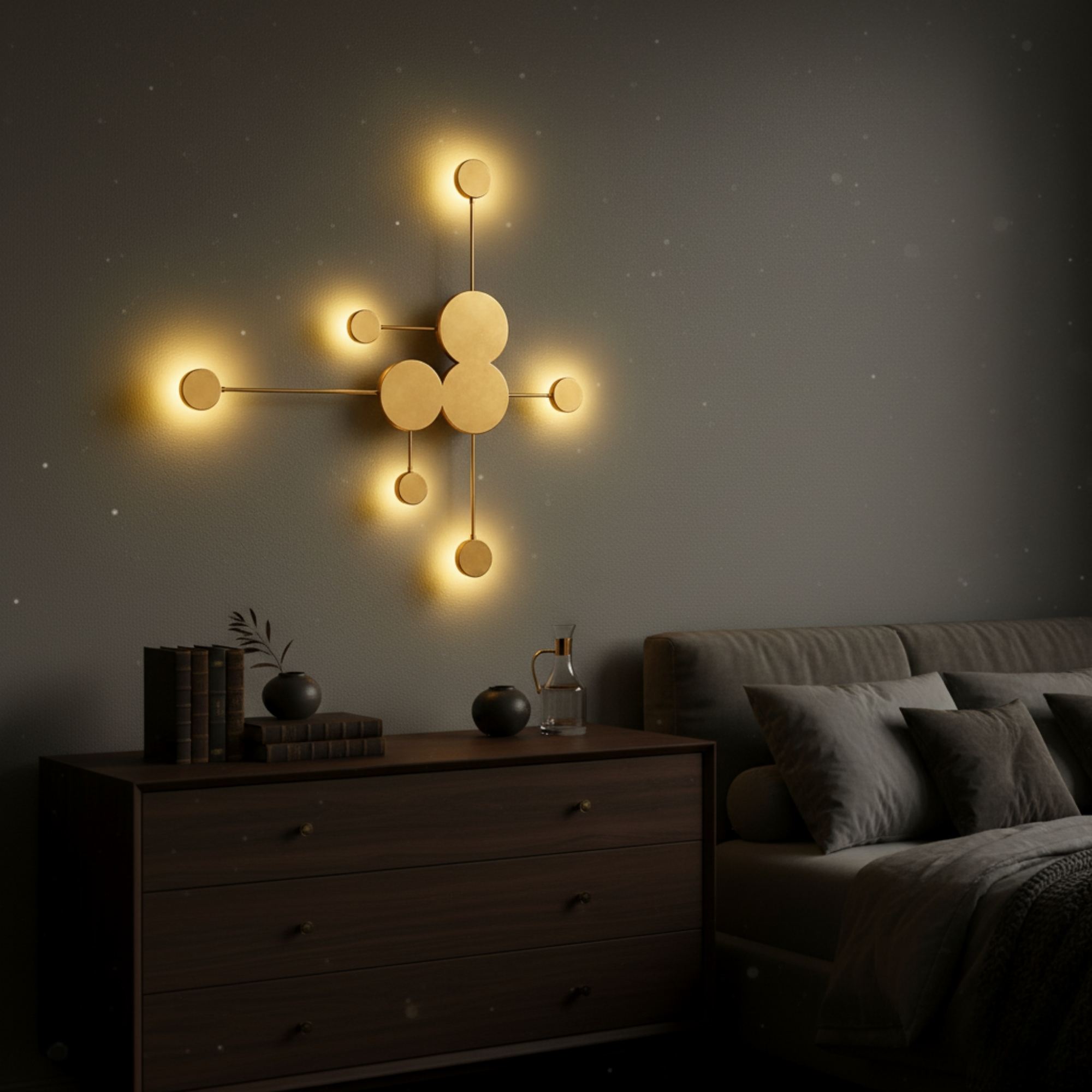 Ledos Wall Lamp Metal Gold