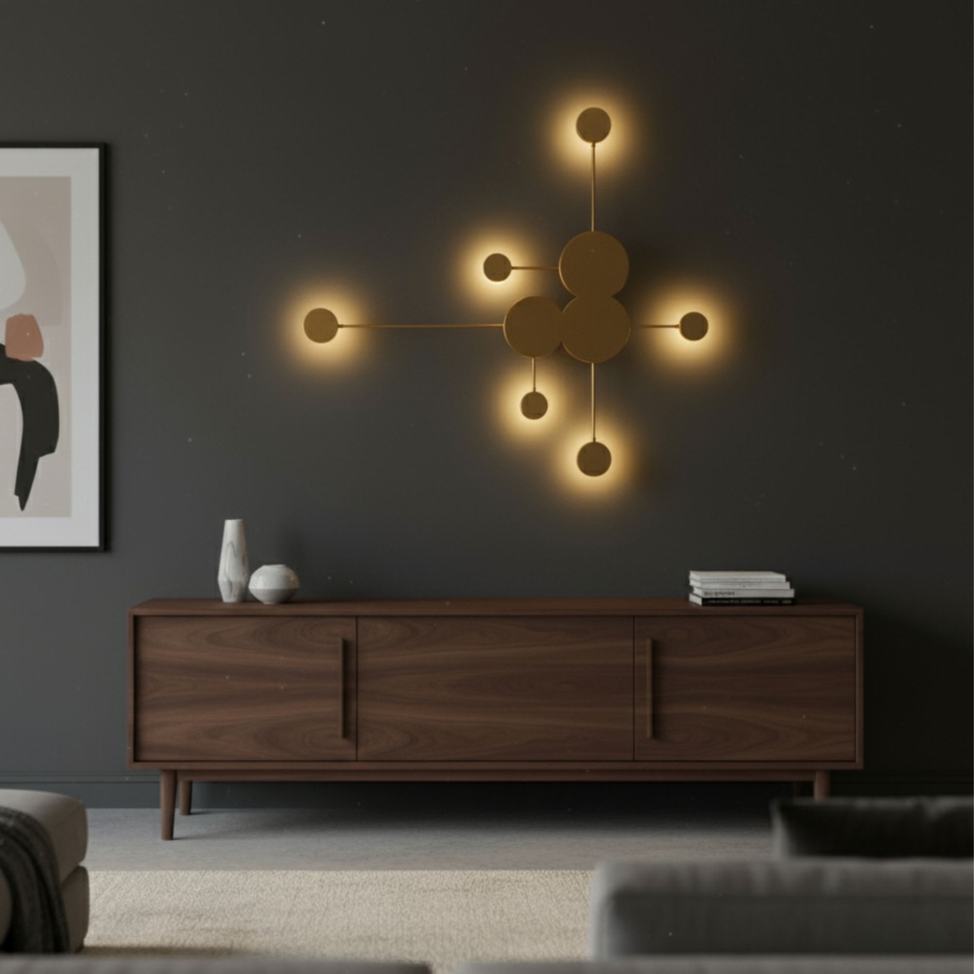 Ledos Wall Lamp Metal Gold