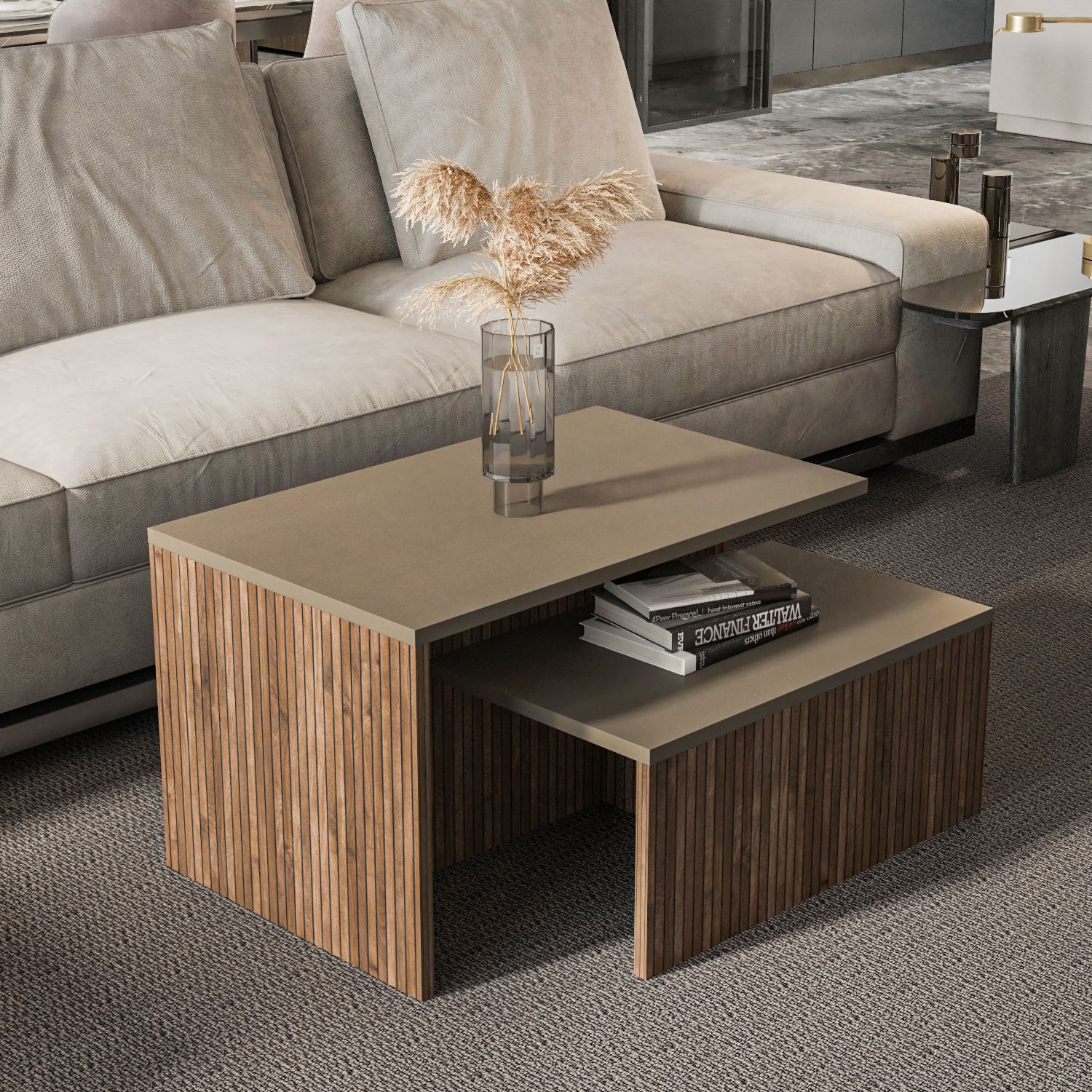 Twins Coffee table Brown