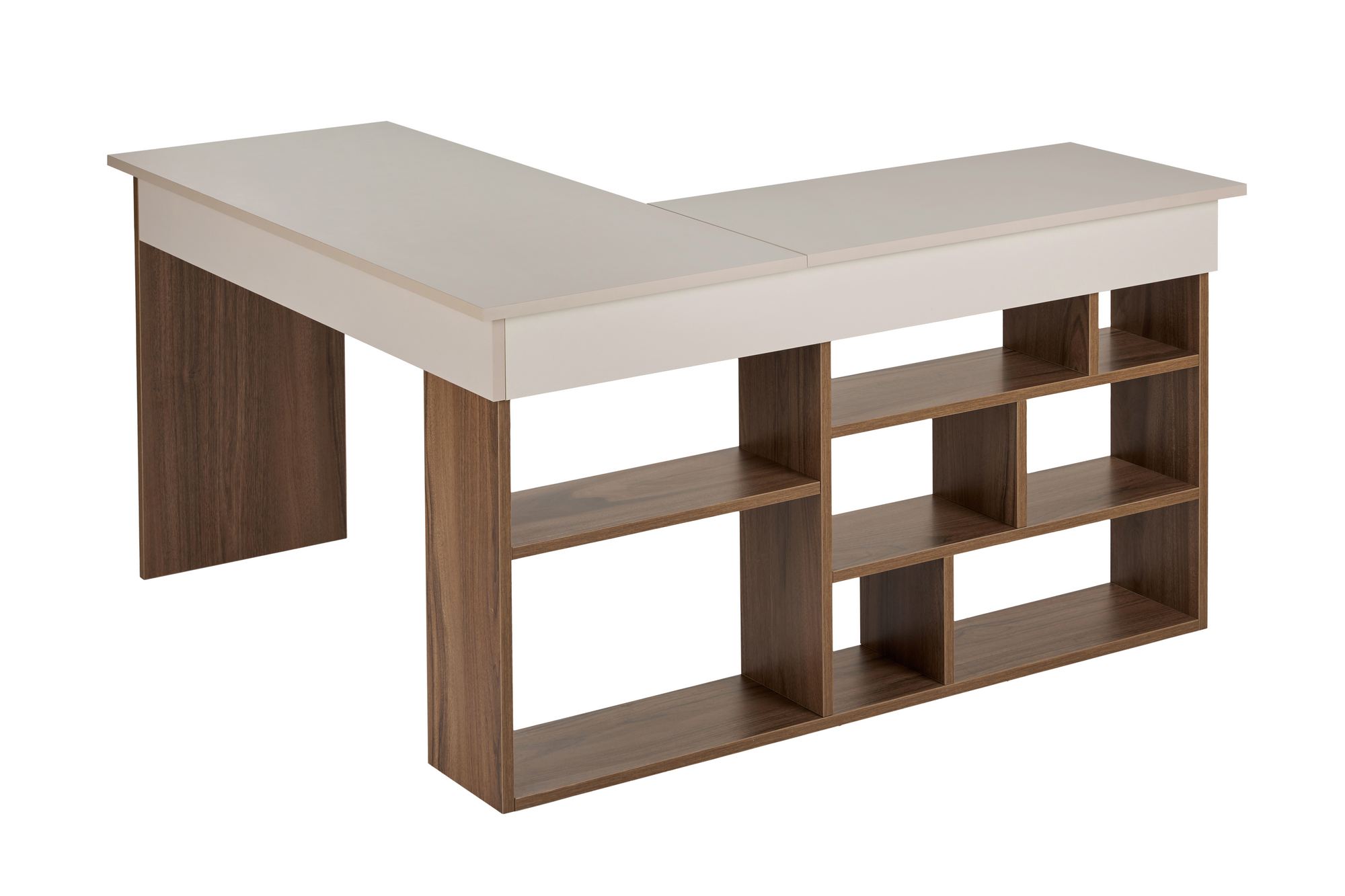 Vesper Schreibtisch Walnussbeige Optik