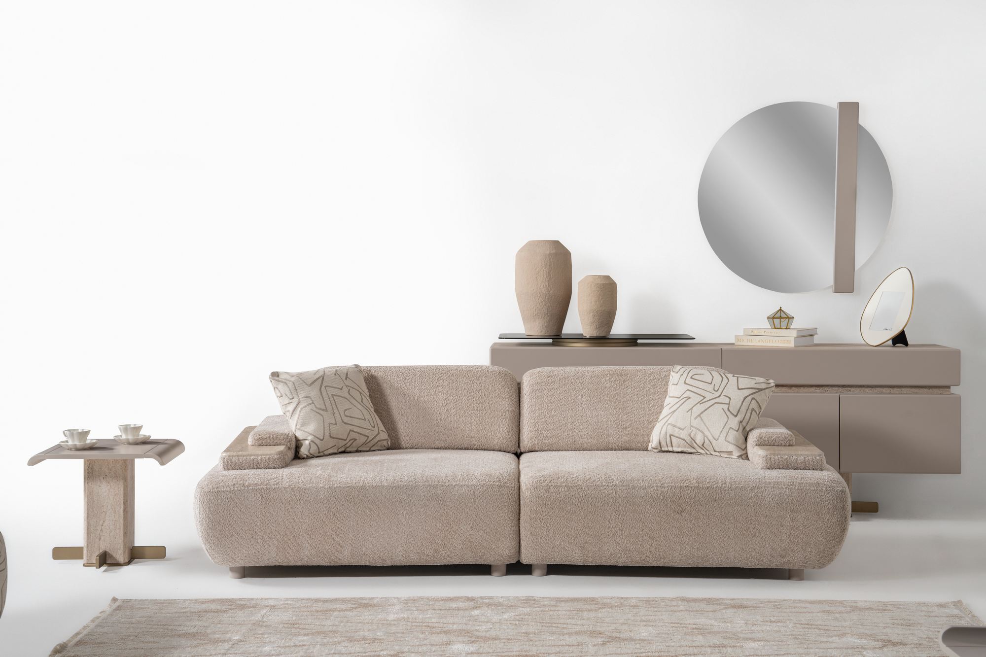 Toscana Sofa 2-Sitzer Beige