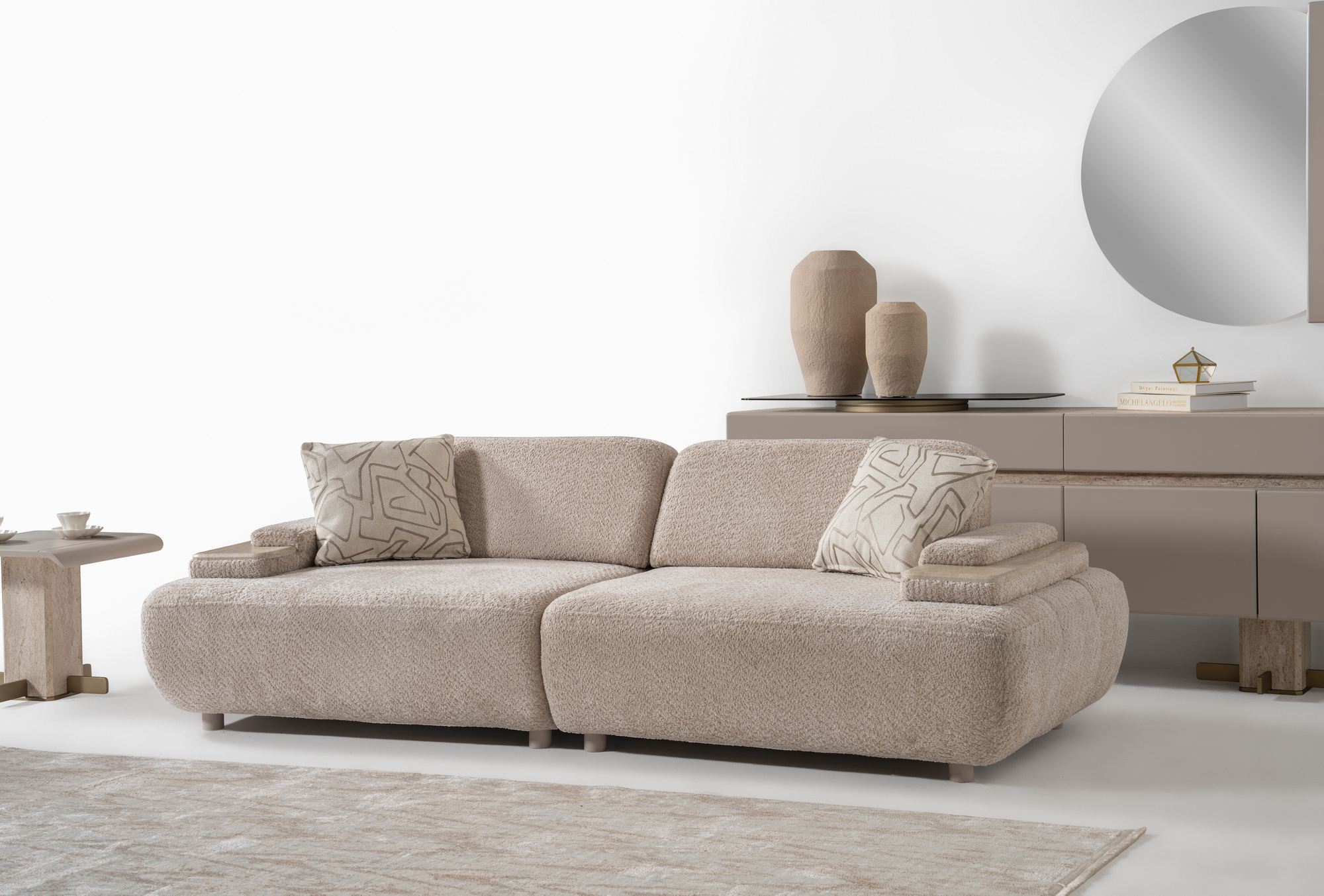 Toscana Sofa 2-seater Beige