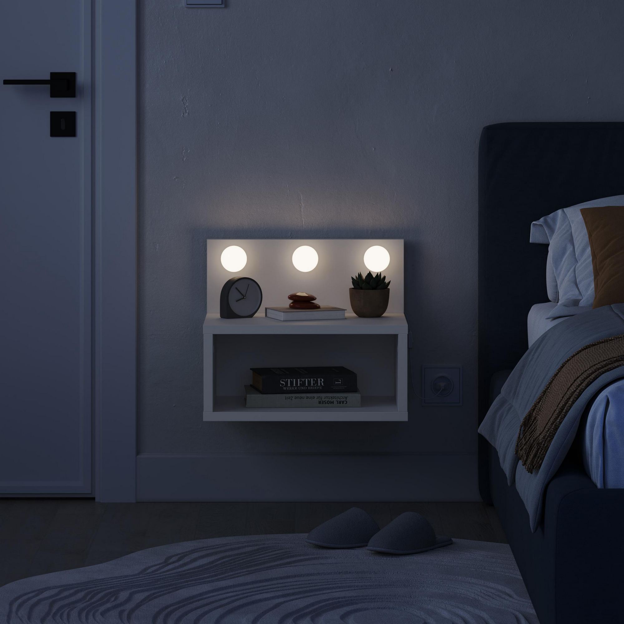 Treo Nightstand White