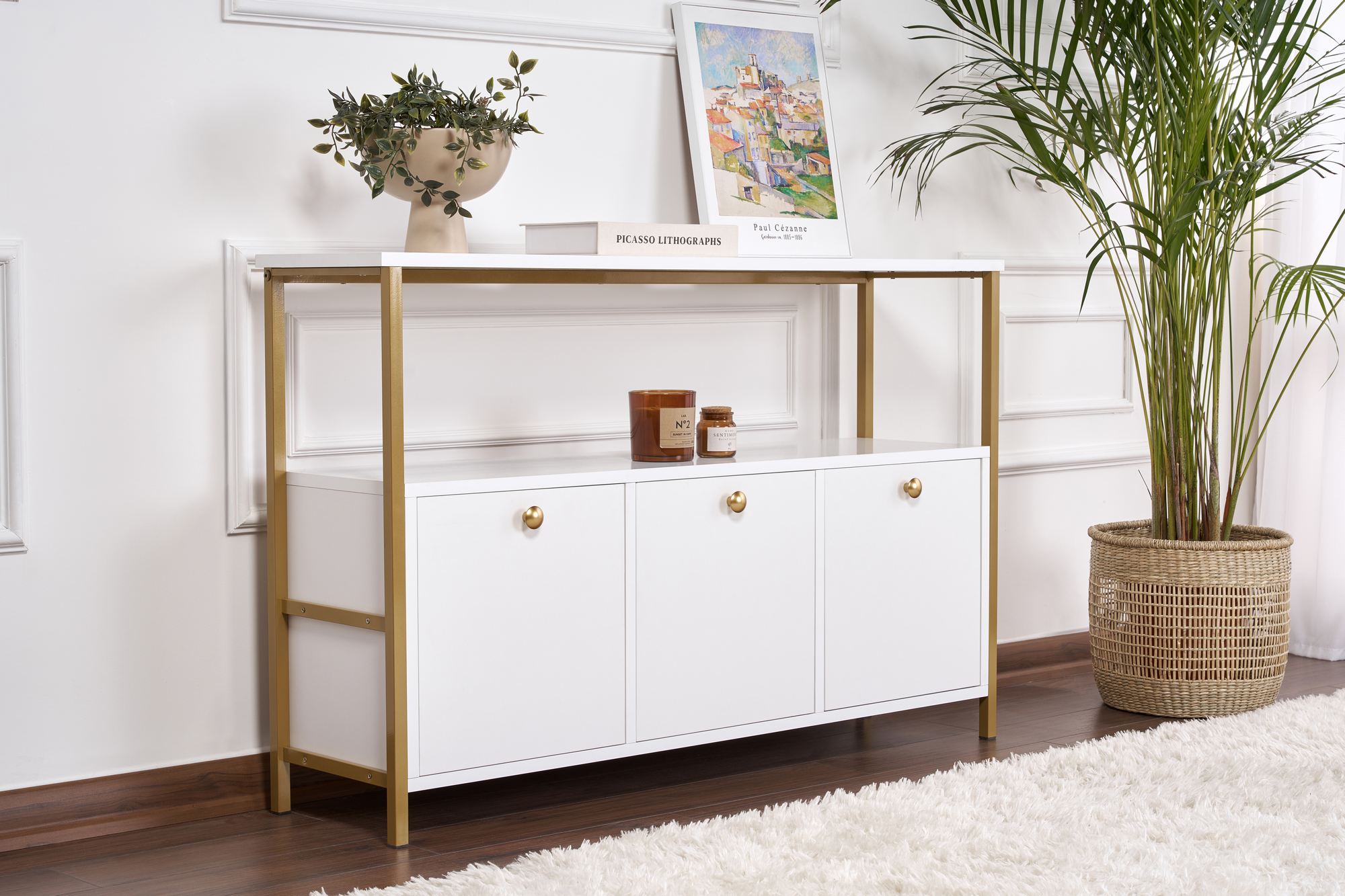Solace Console White Gold