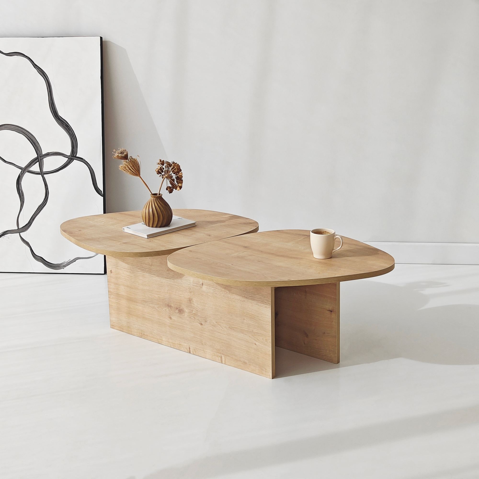 Stones Couchtisch Eichennatur Optik
