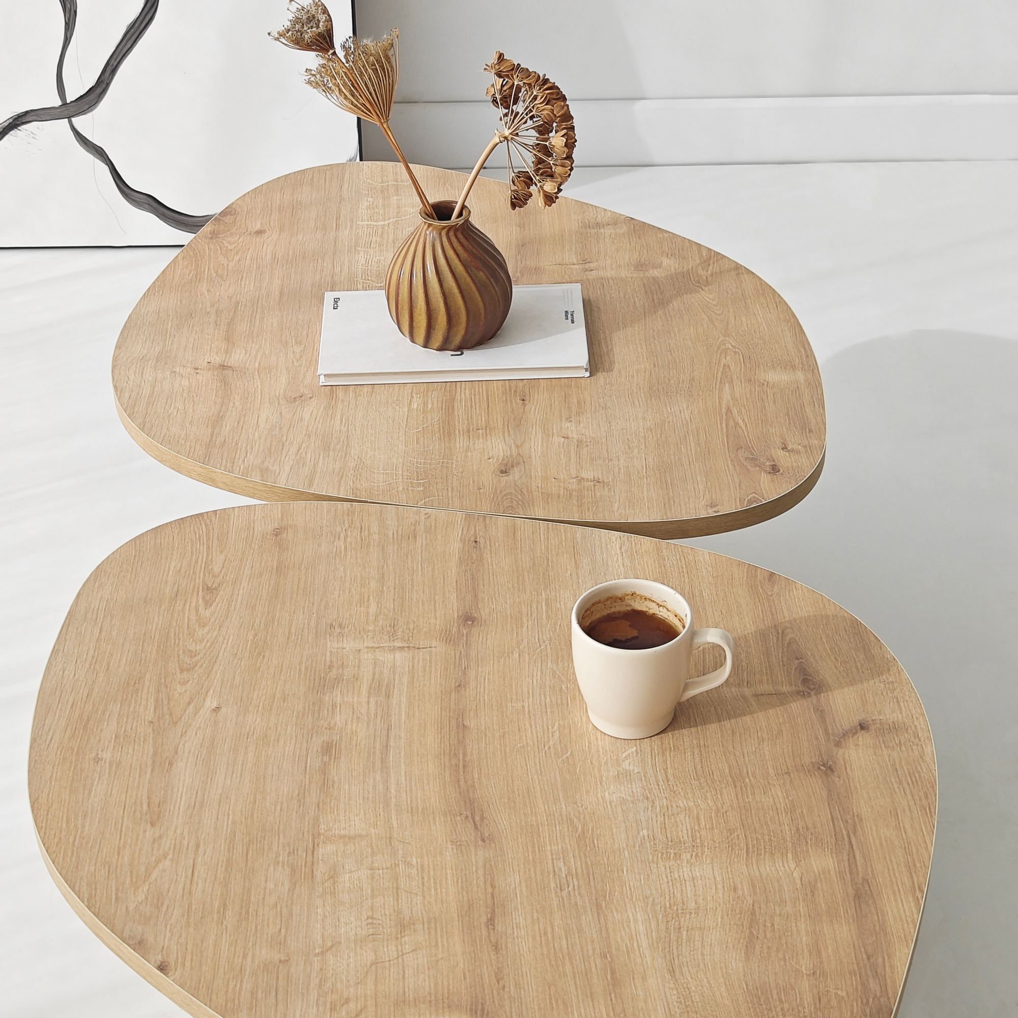 Stones Coffee Table Natural Oak Look