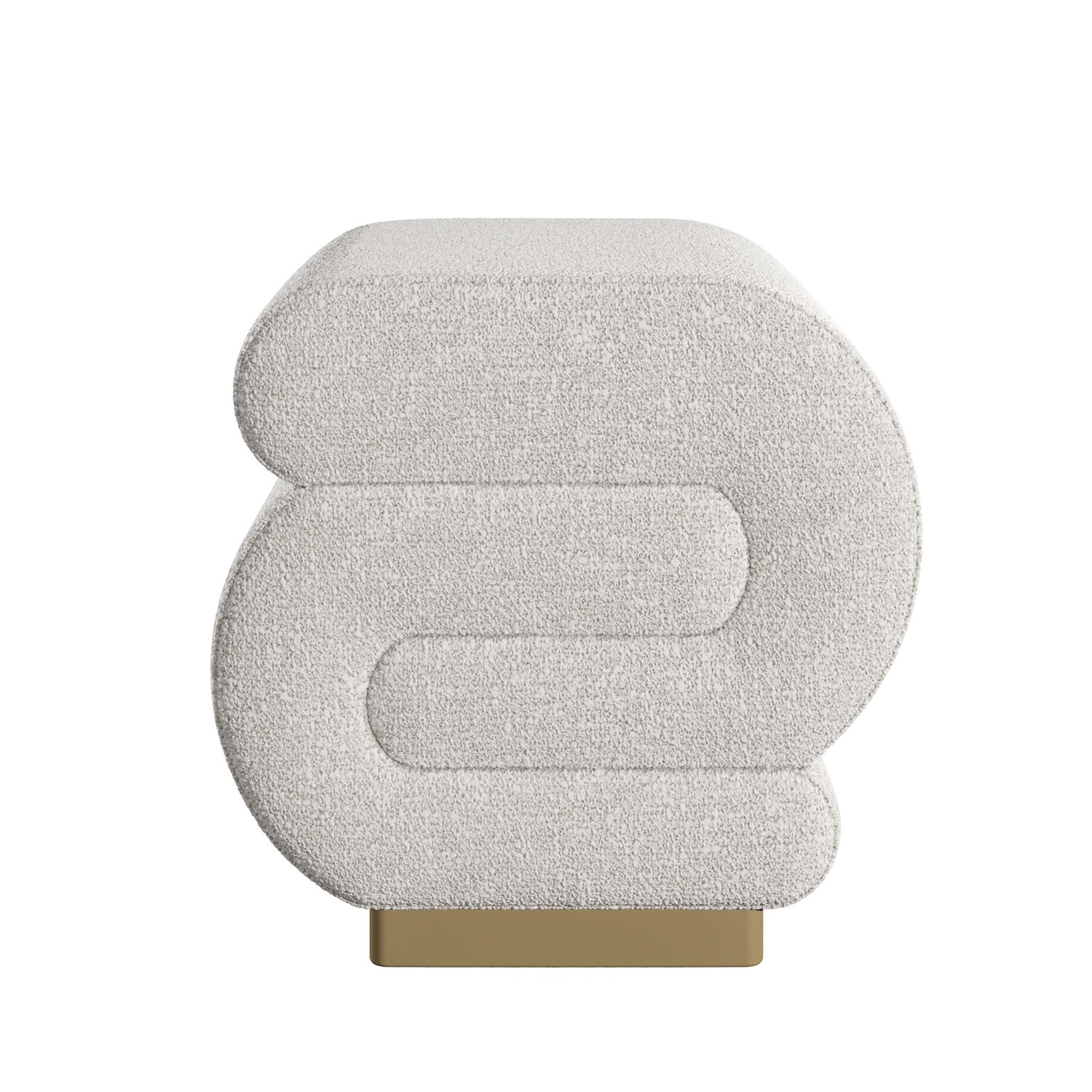Sally Pouffe Cream