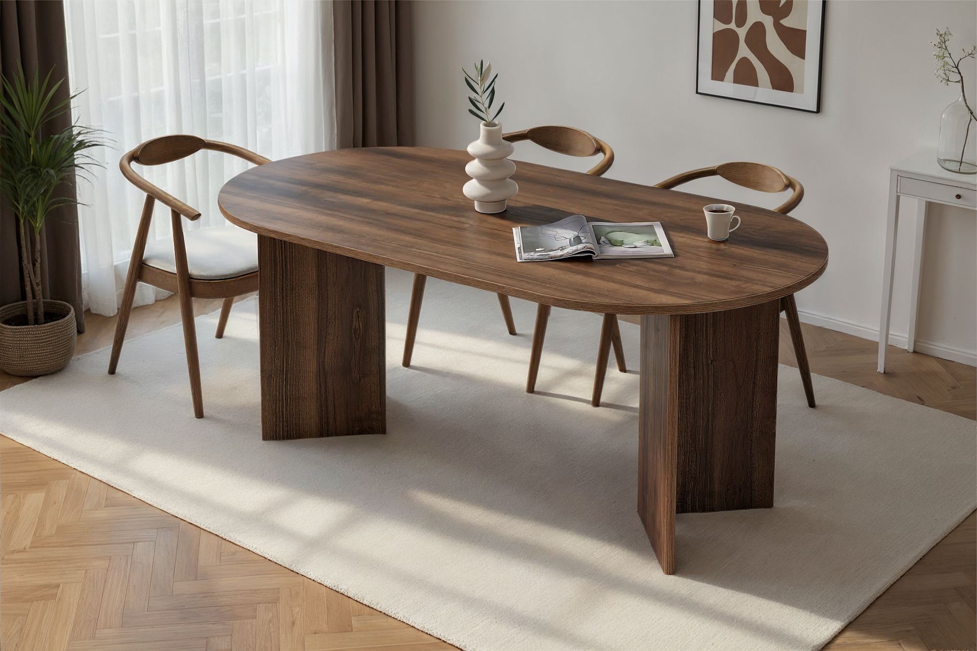 Sablin Esstisch Venezia Nussbaum-Optik Braun