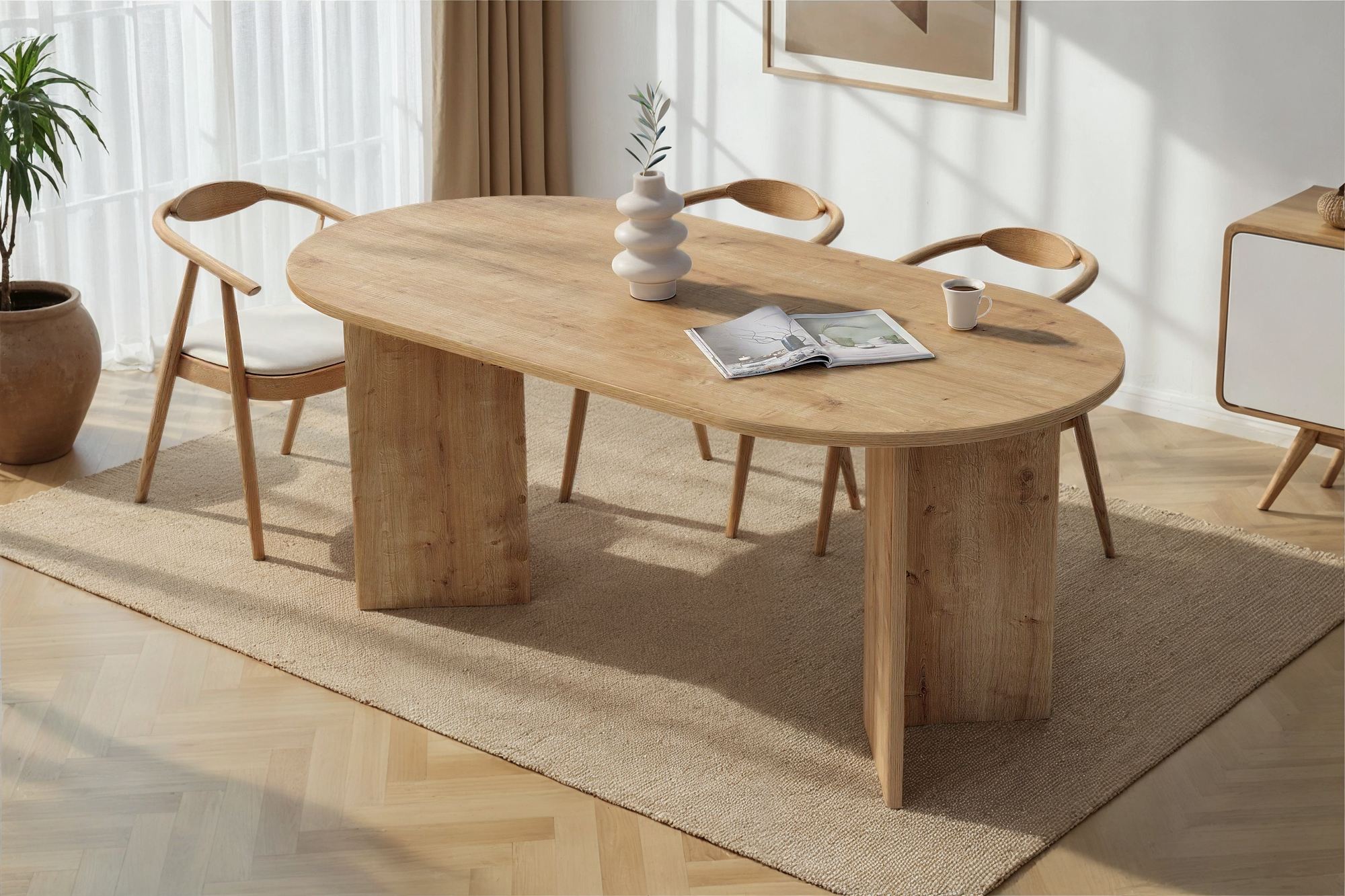 Sablin Dining table Sapphire Oak