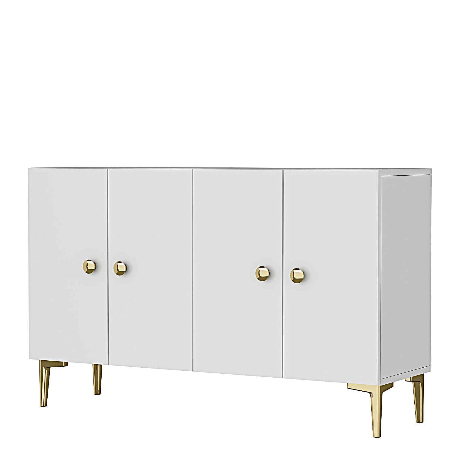 Simple 120 Sideboard White Gold