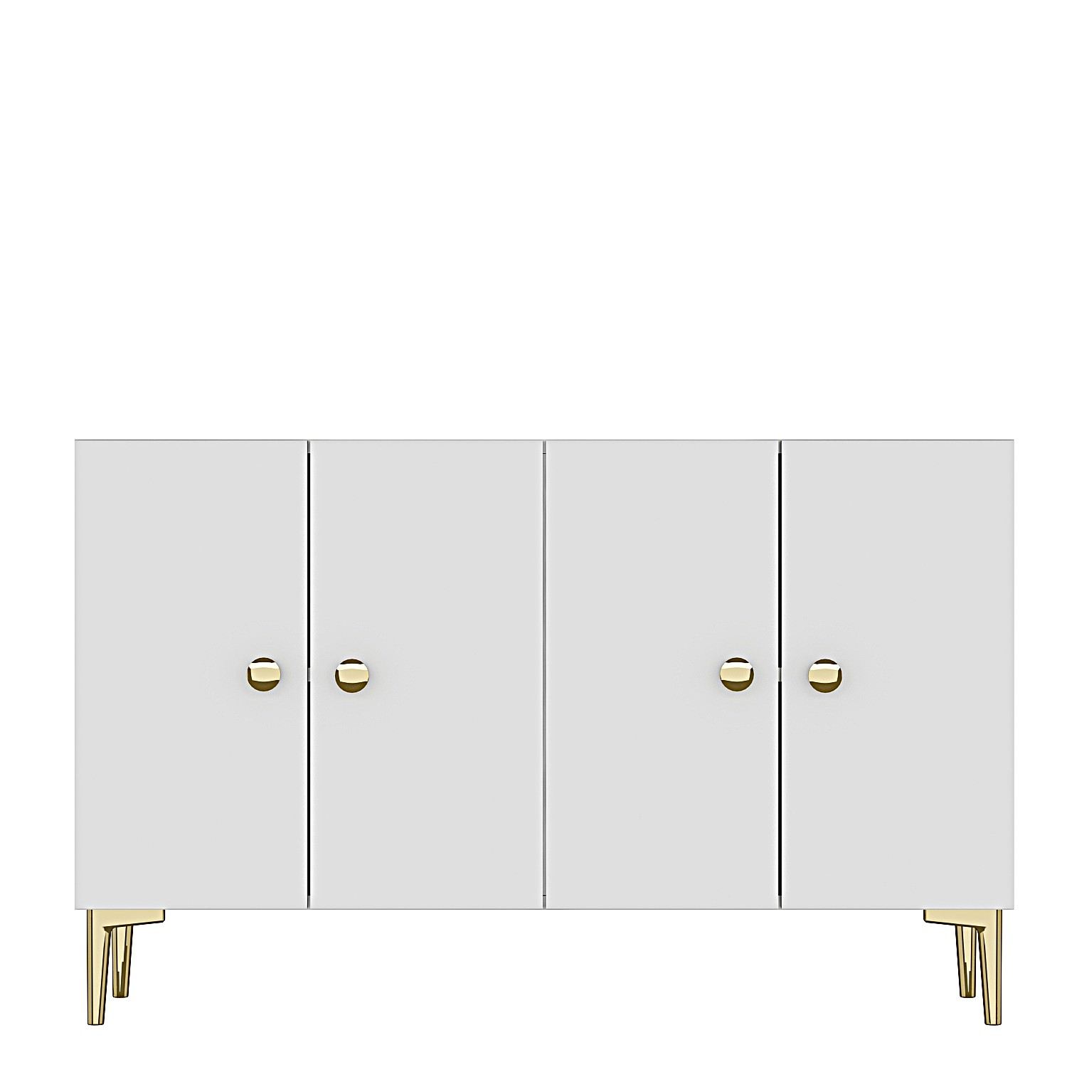 Simple 120 Sideboard Weiß Gold