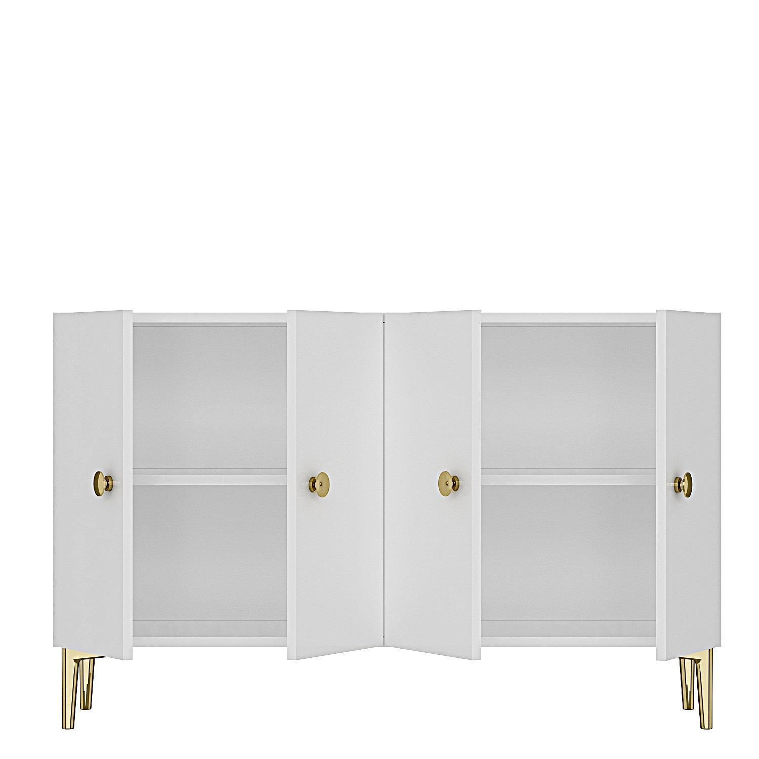 Simple 120 Sideboard Weiß Gold