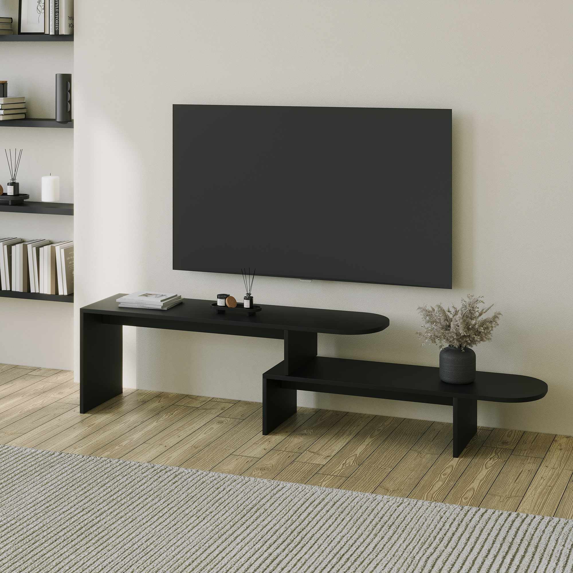 Puzzle Lowboard Black