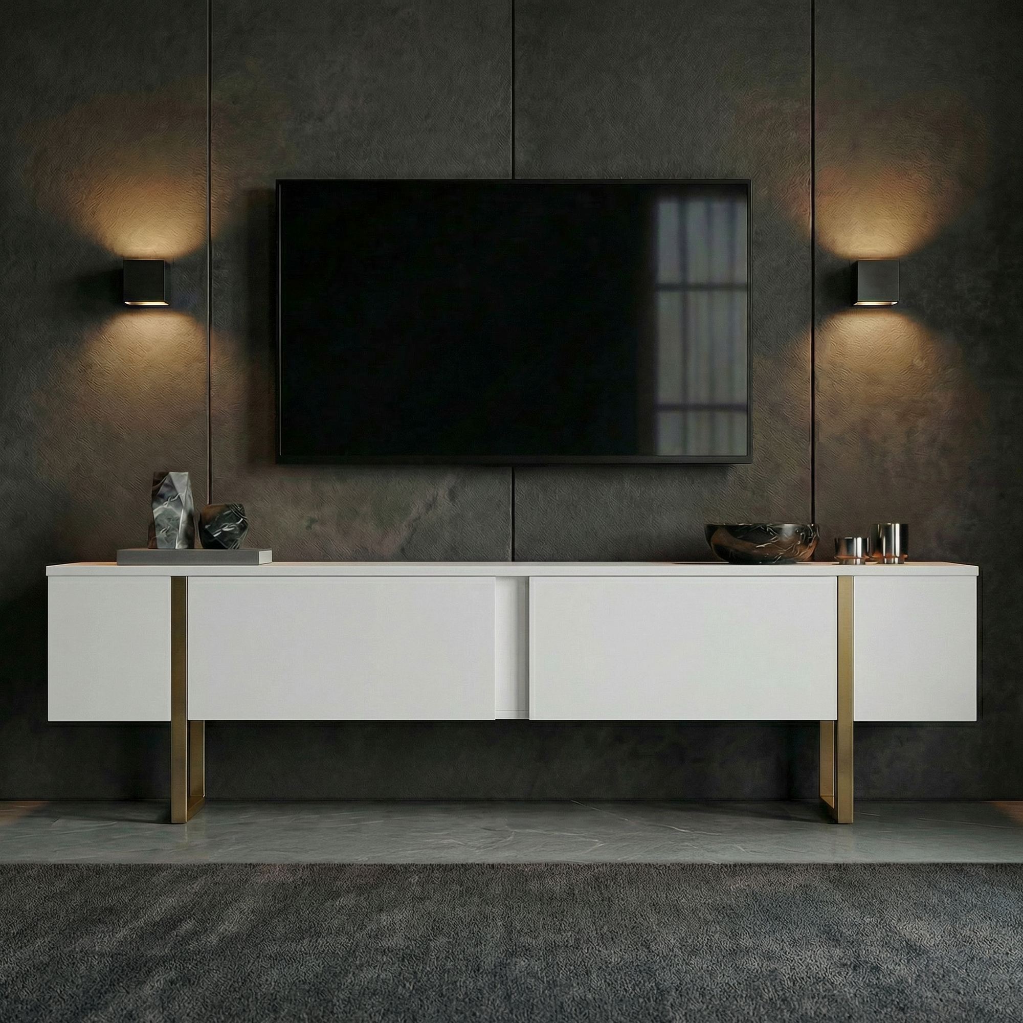 Onera Sideboard White Gold