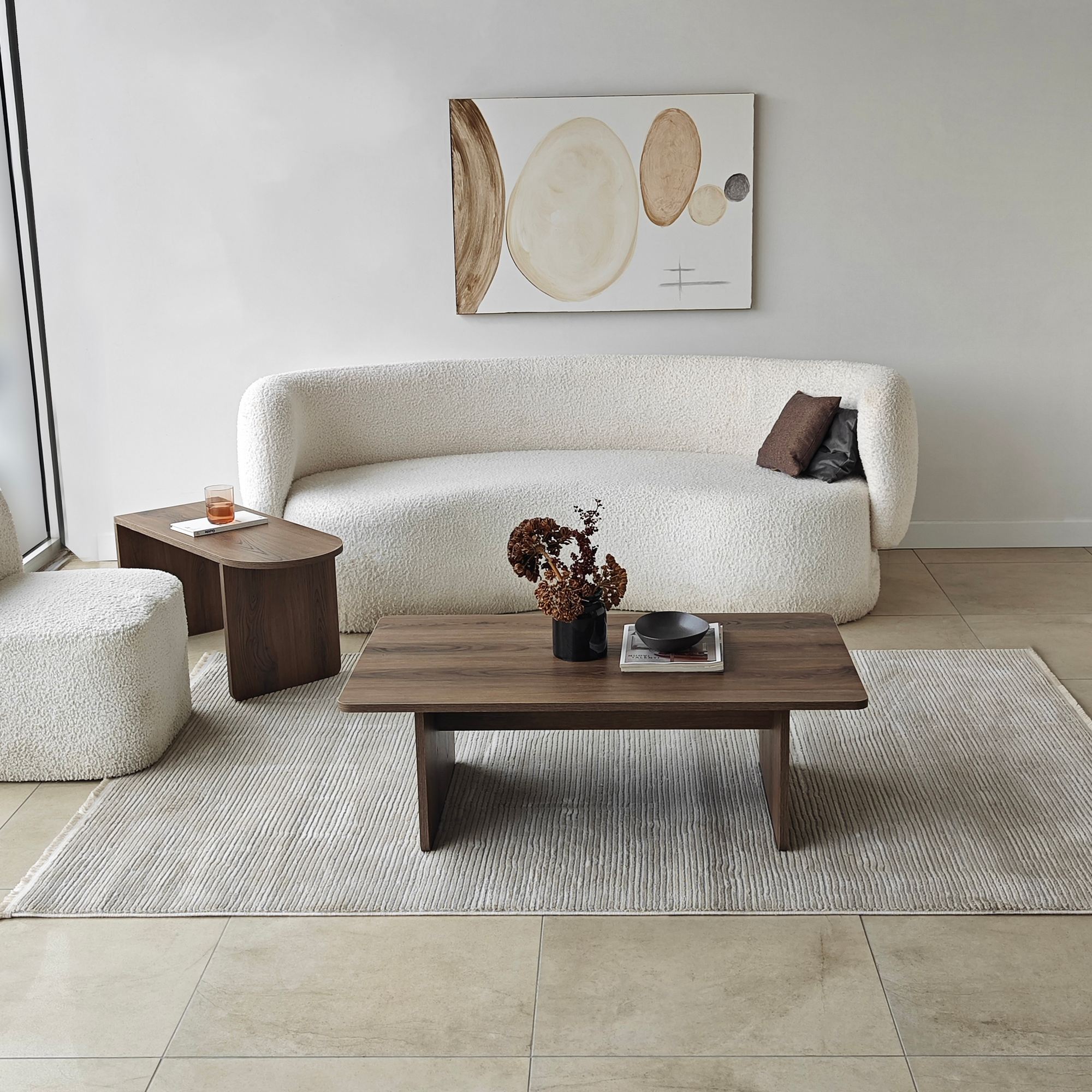 Paris Coffee Table Walnut Look Brown