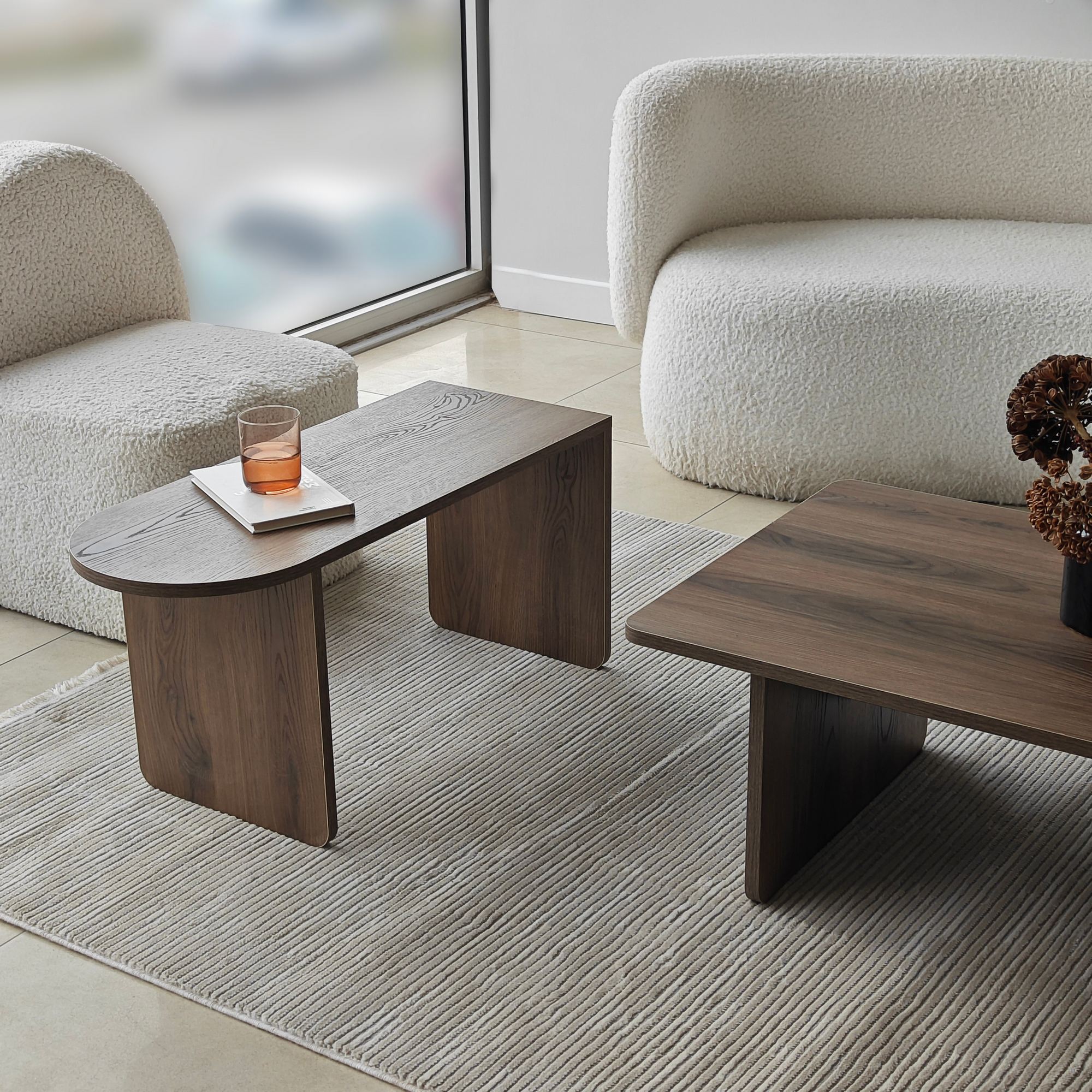 Paris Coffee Table Walnut Look Brown