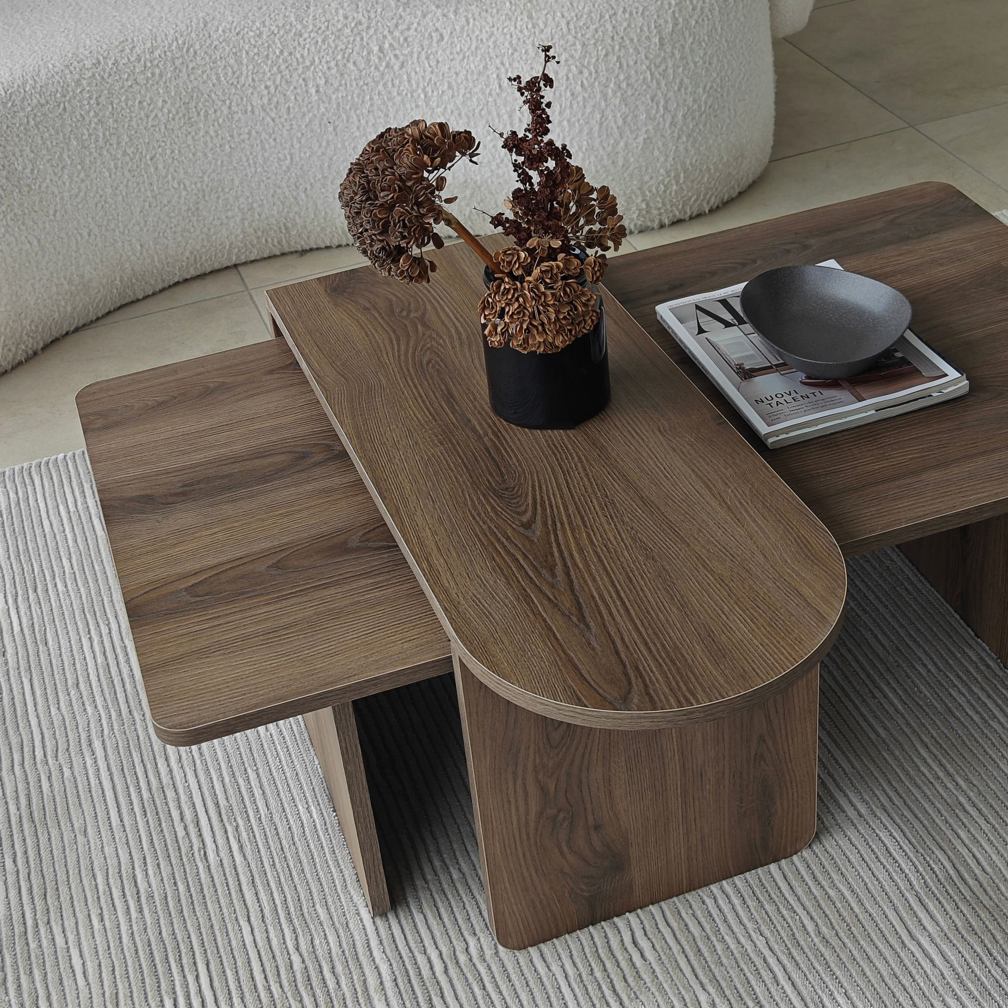 Paris Coffee Table Walnut Look Brown