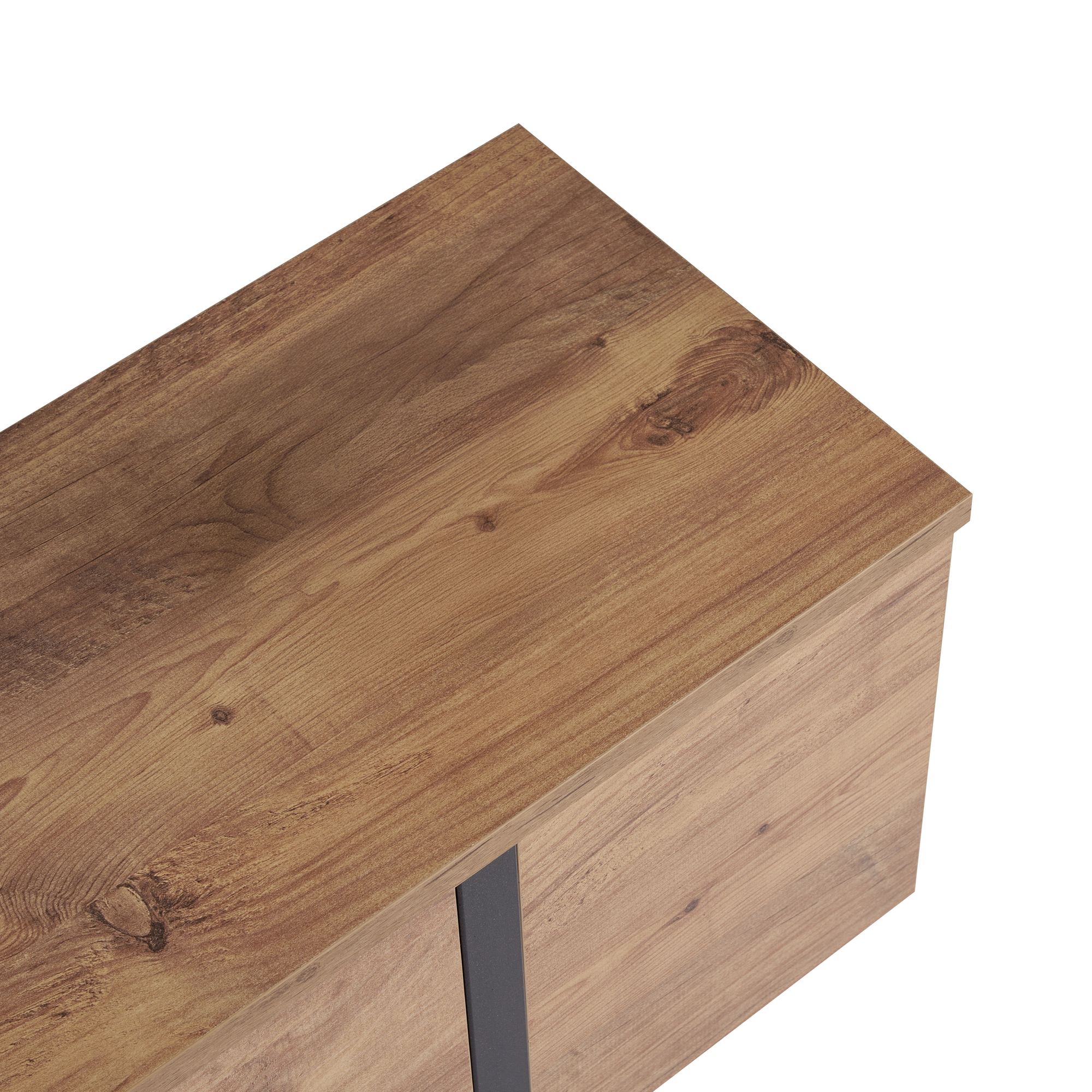 Onera Sideboard Kiefer-Optik Schwarz