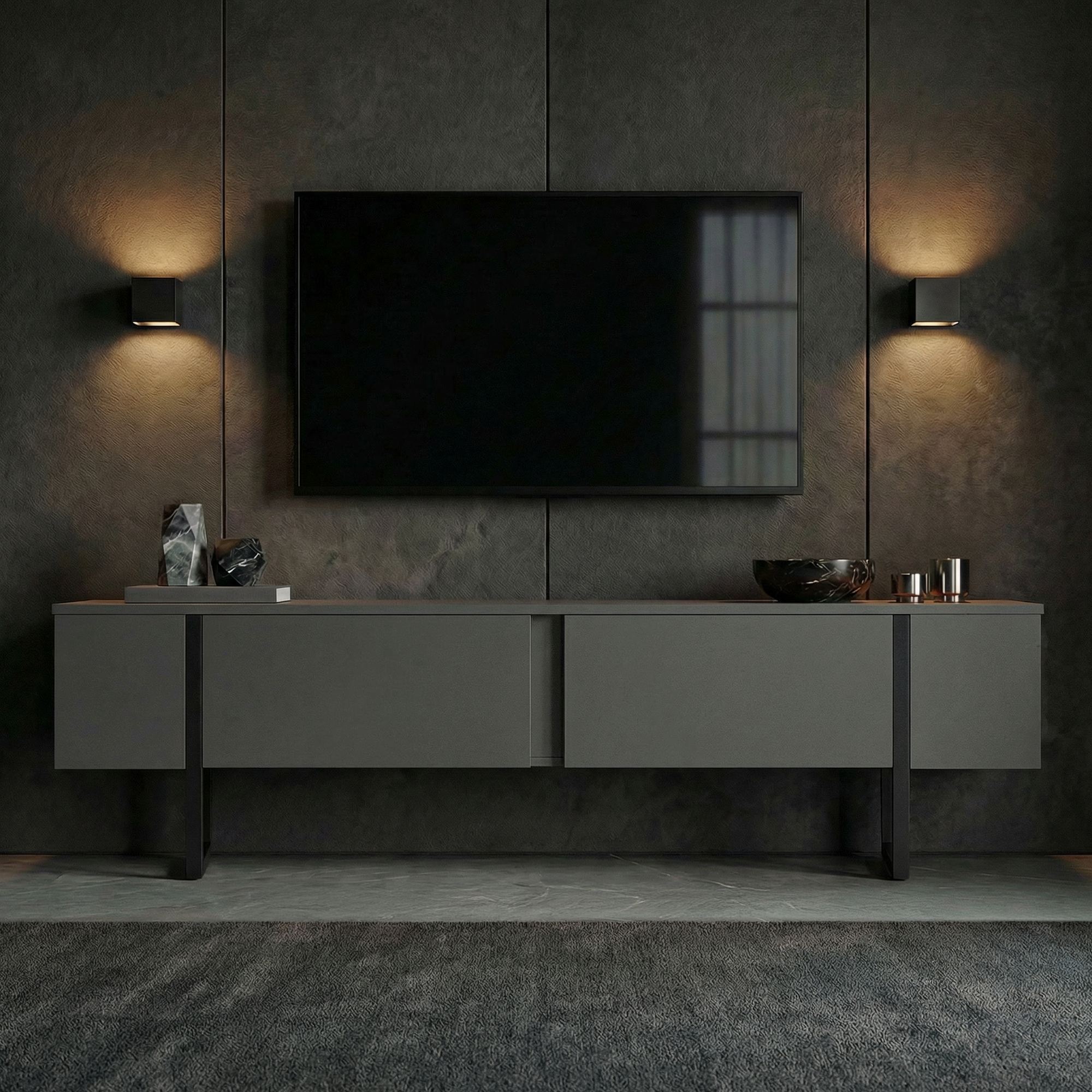 Onera Sideboard Anthrazit Schwarz
