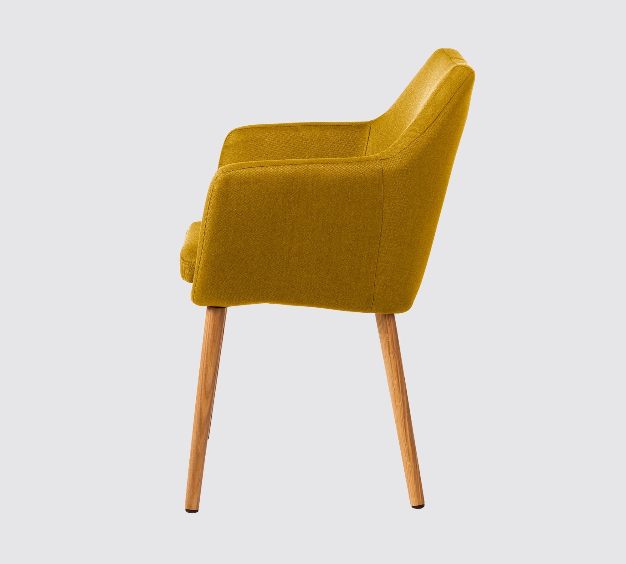 Armchair NICHOLAS fabric: Curry yellow Single chair