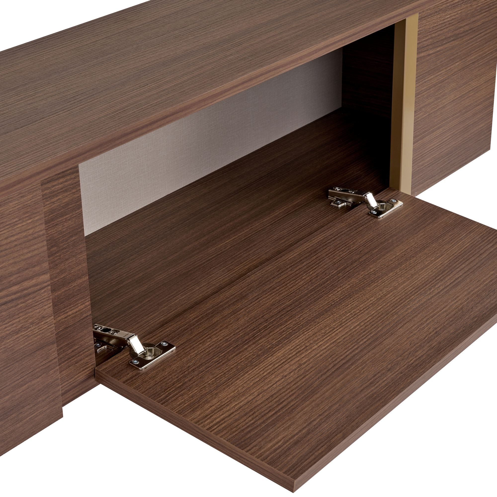 Onera Sideboard Walnut Effect Gold