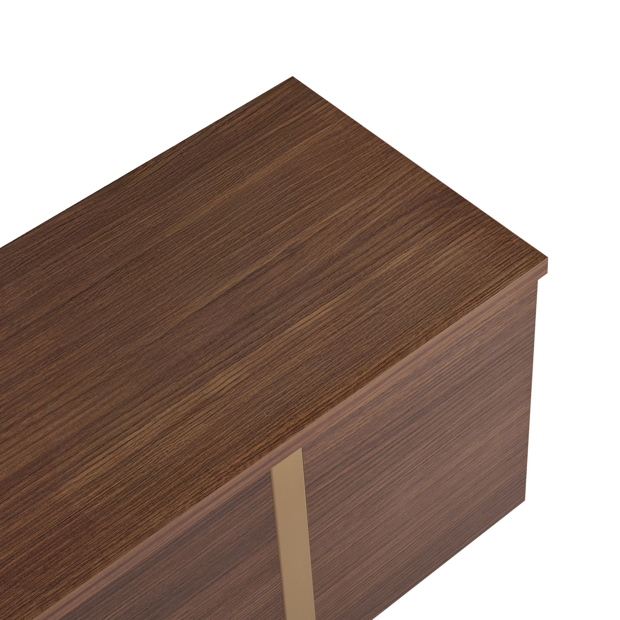 Onera Sideboard Walnuss-Optik Gold