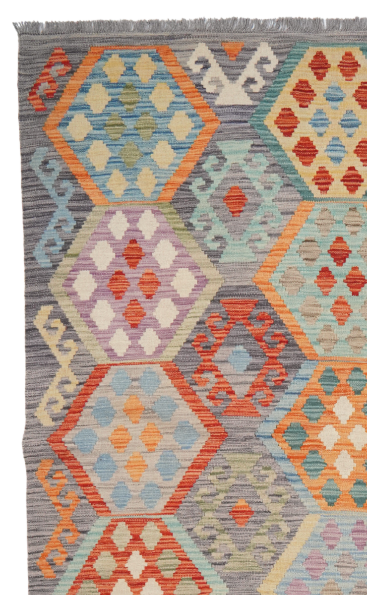 Kilim Hadeel Wool Multicolored