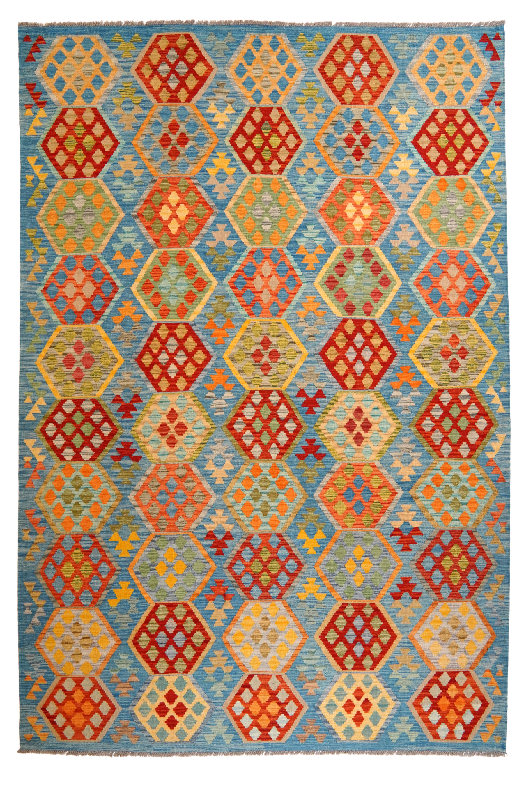 Kilim Amina Wool Multicolored