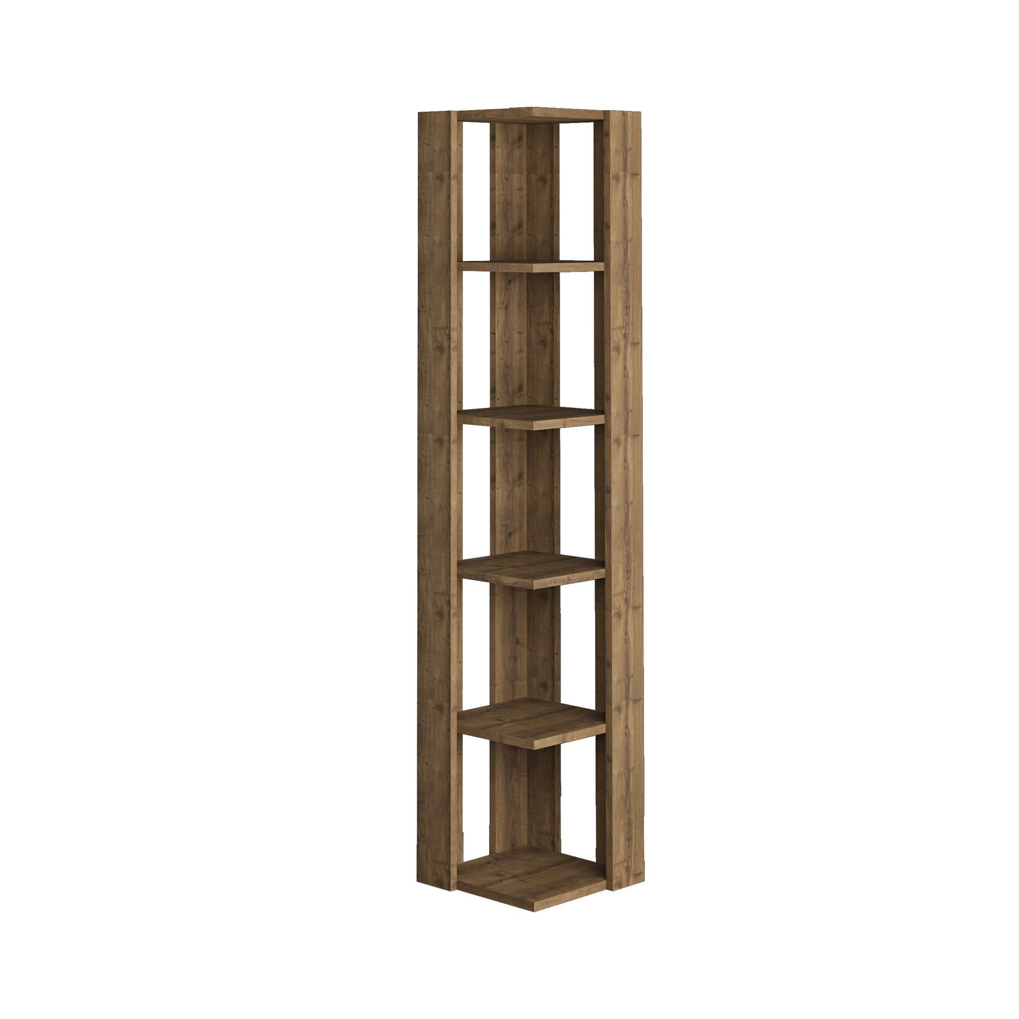 Nati Corner Shelf Walnut Look Brown
