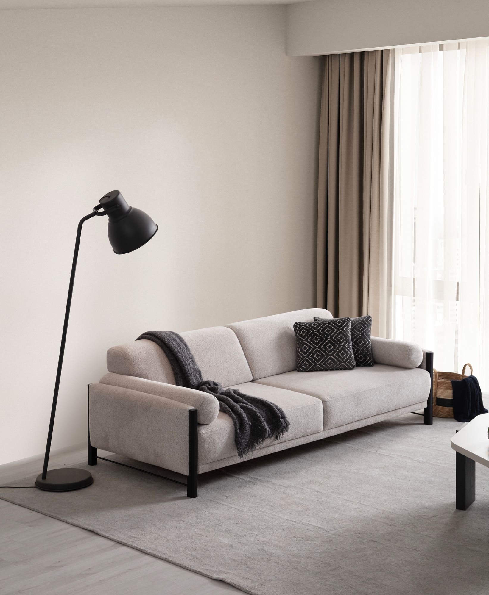 Nora Sofa 2-Sitzer Beige