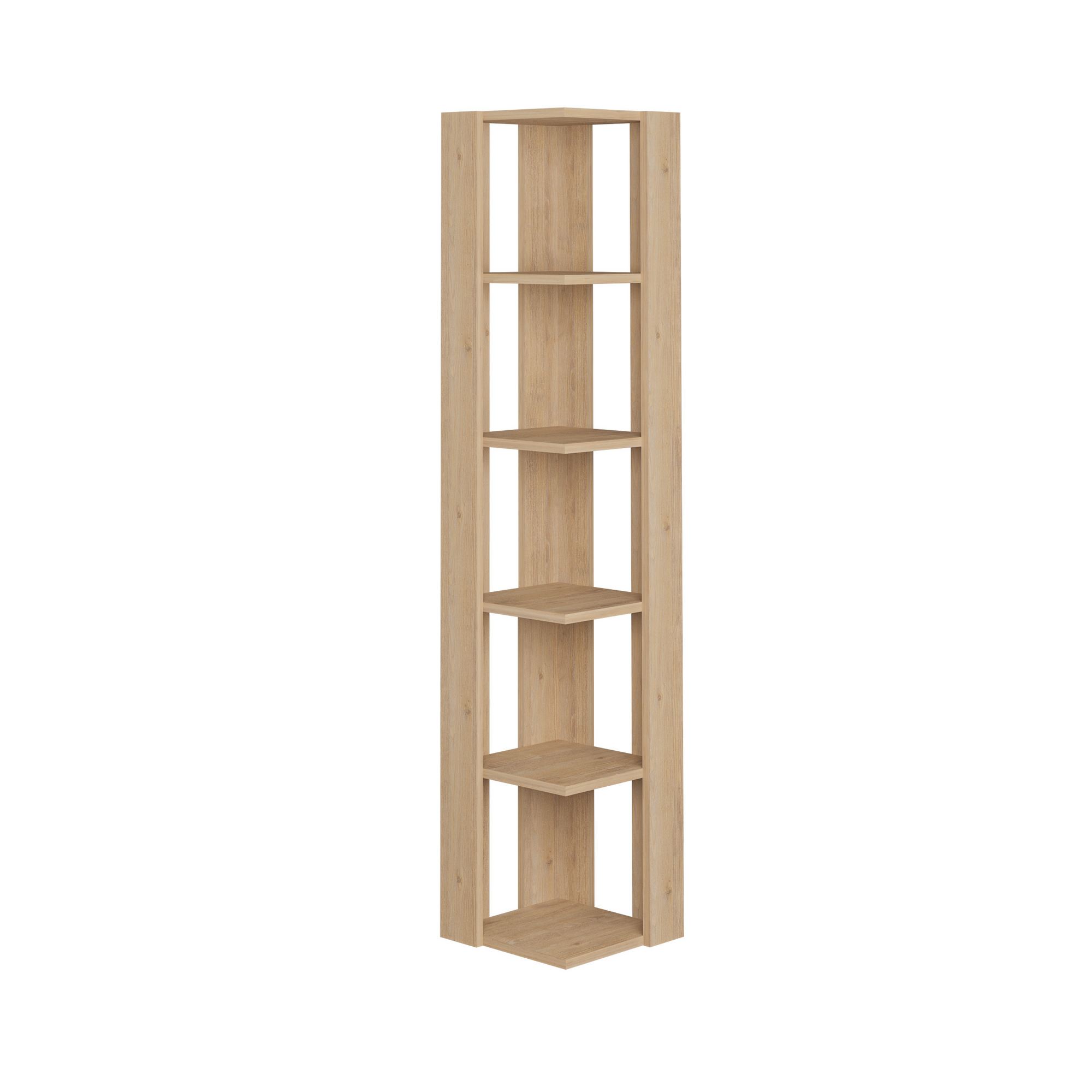 Nati Corner Shelf Oak Brown Look