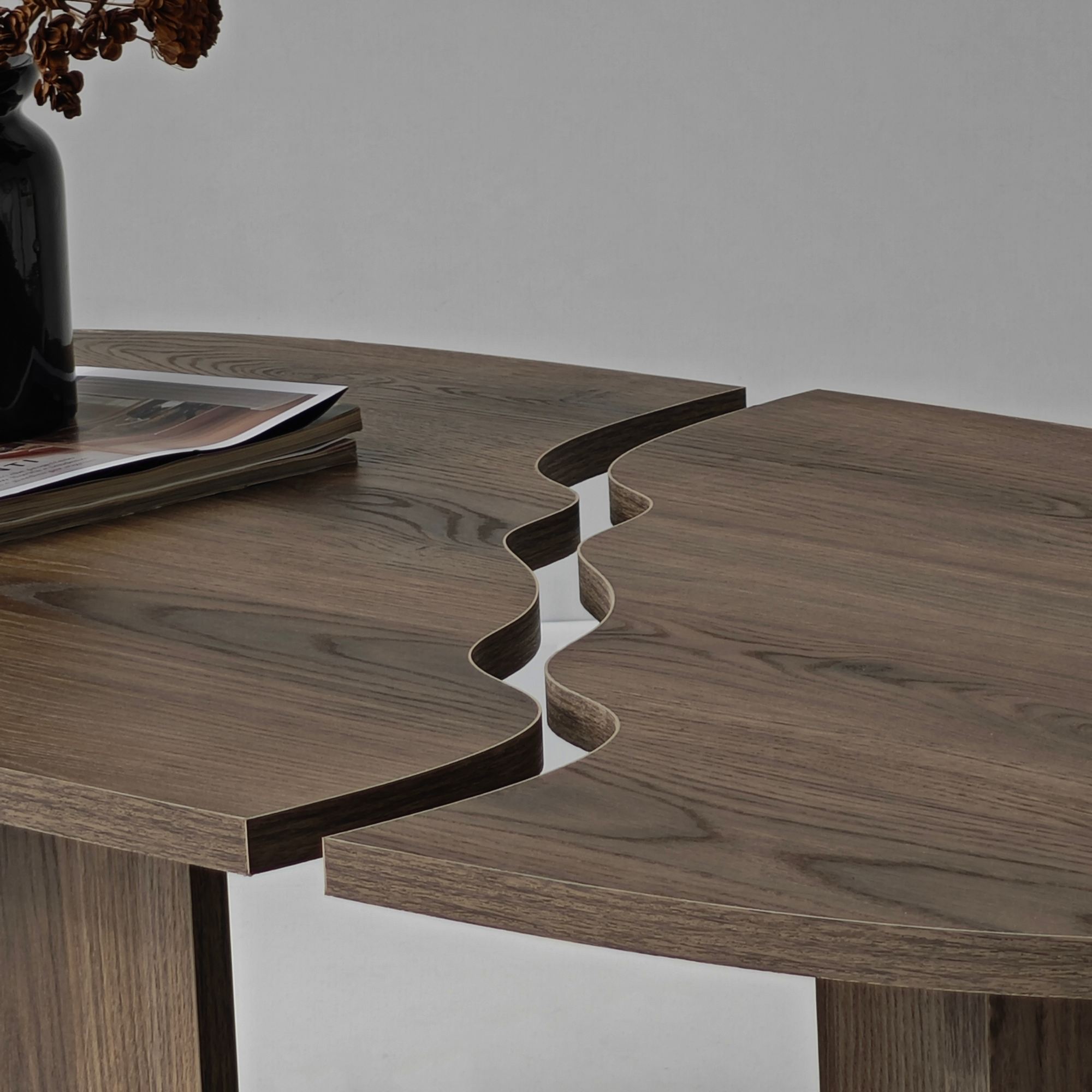 Missisipi Coffee Table Walnut Brown Look