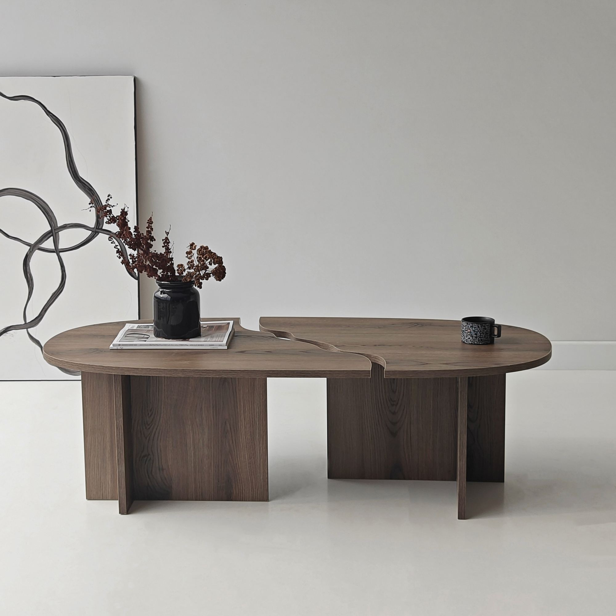 Missisipi Couchtisch Nussbaumbraun Optik