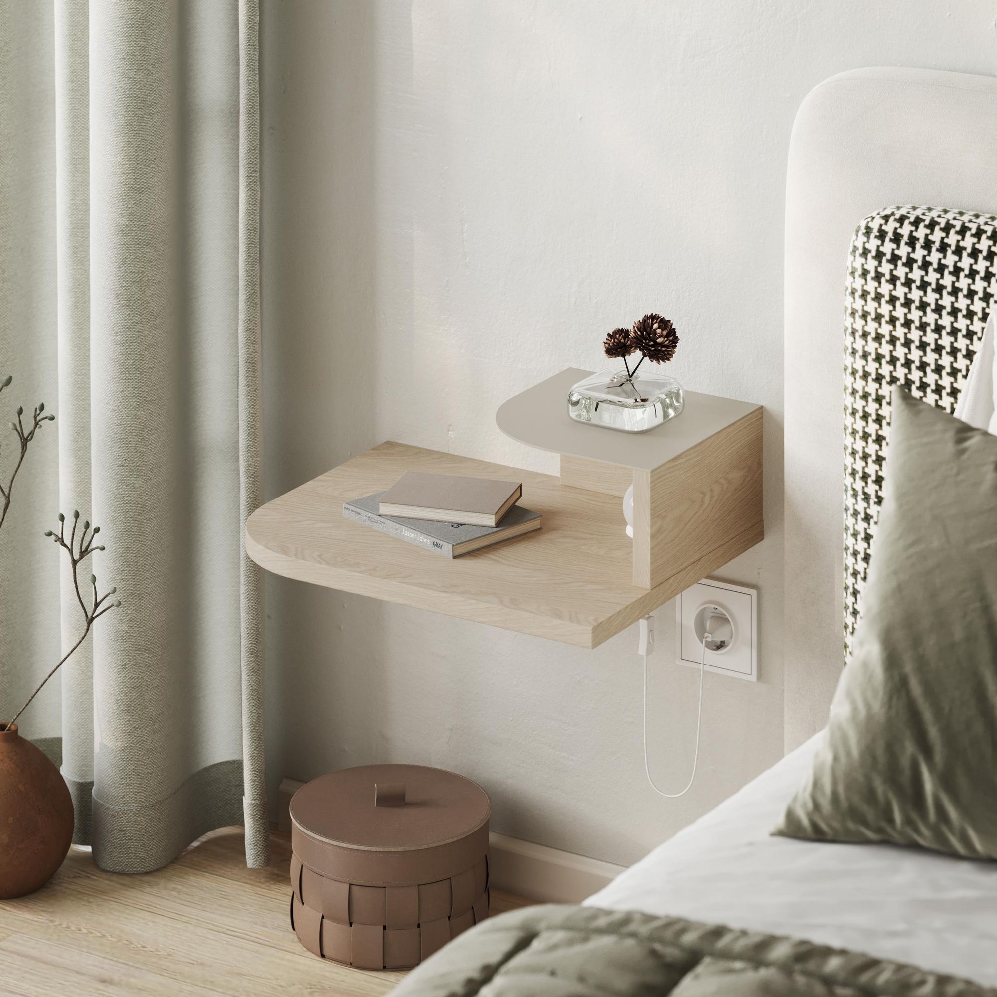 Luno Nightstand Cream