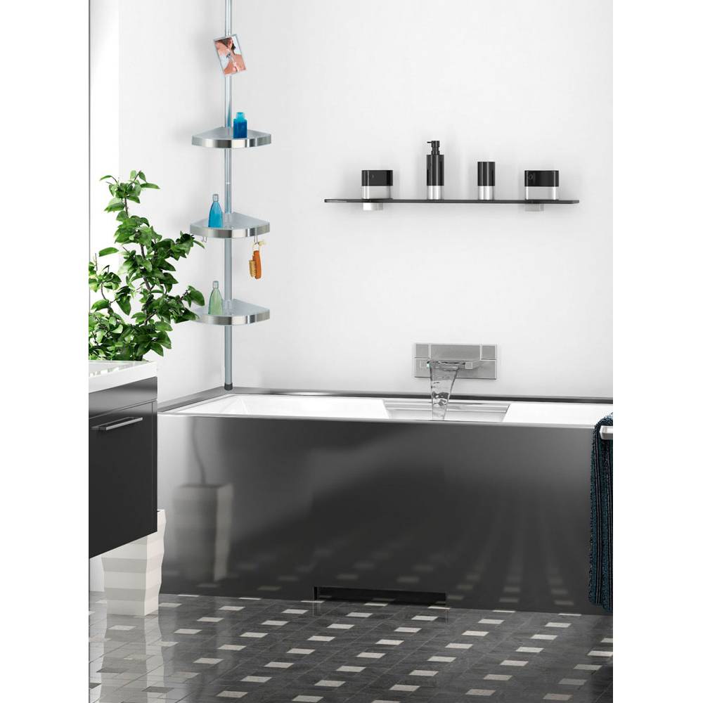 Premium I Duschregal  Aluminium Kunststoff Silber