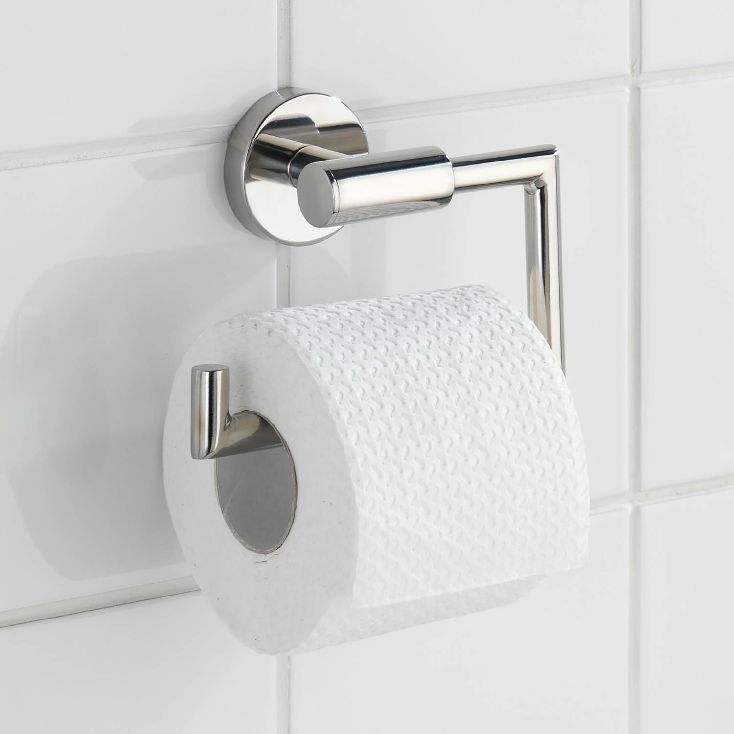 Bosio II Toilettenpapierhalter Edelstahl Silber