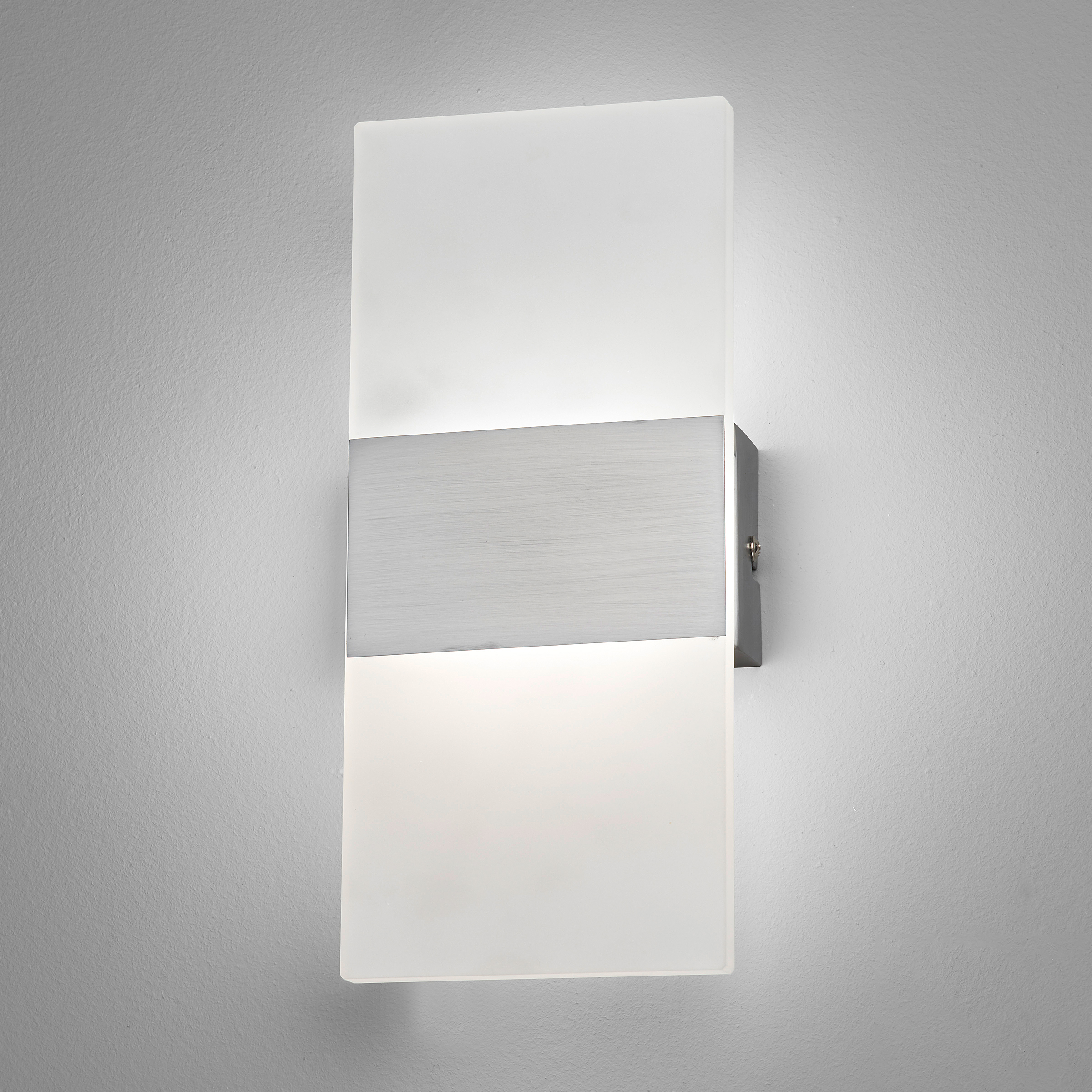 1-Flammig Foder LED-Wandleuchte Eisen Weiß Nickel