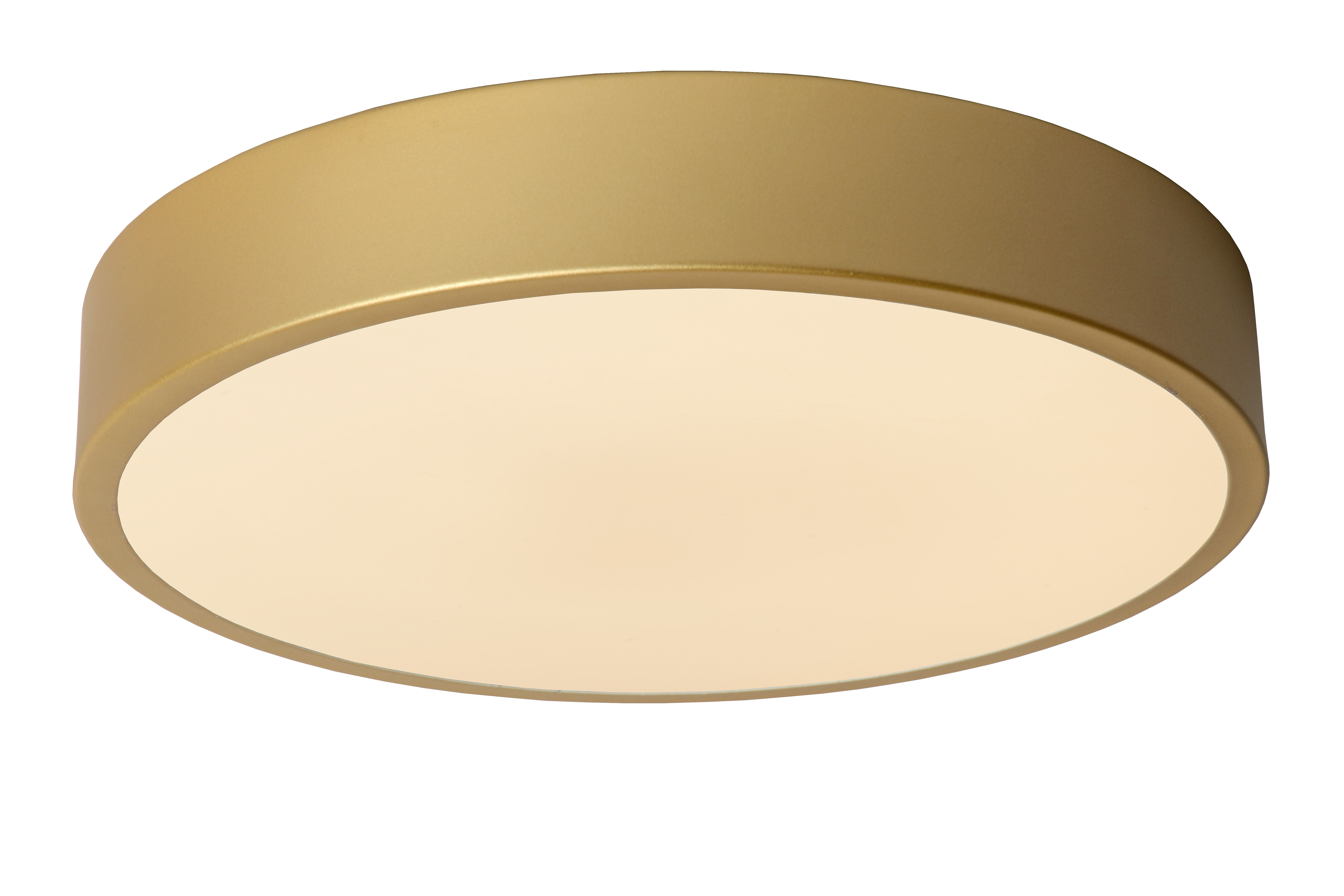 Unar Deckenleuchte Acrylglas Gold Ø30cm