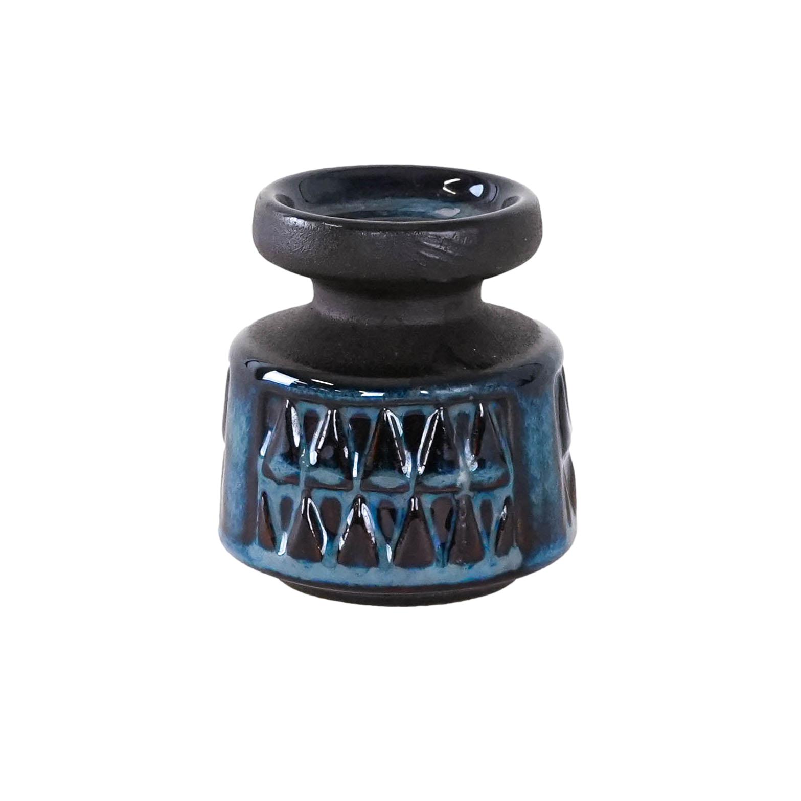Ceramic Candle Holder Blue