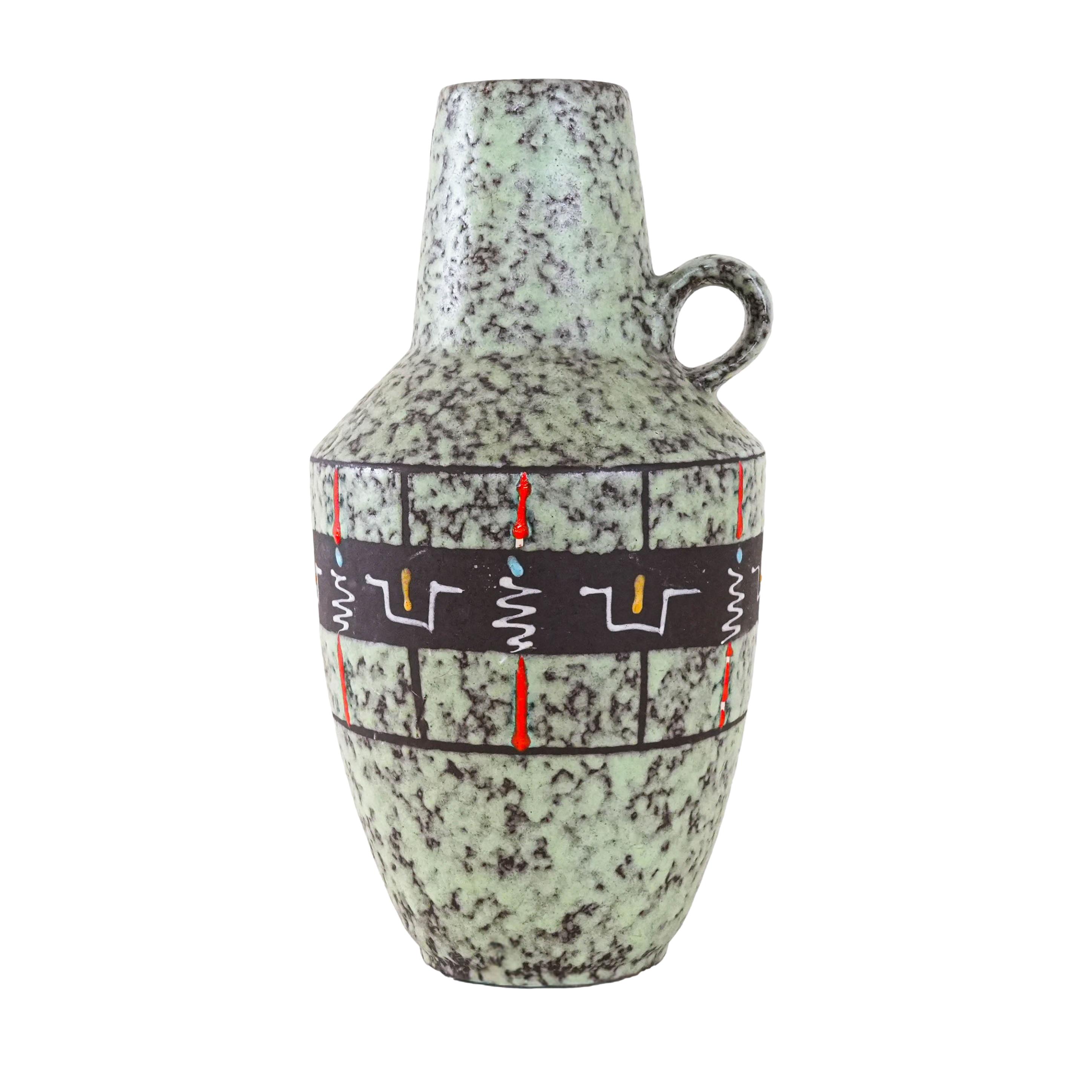 Keramikvase Grün