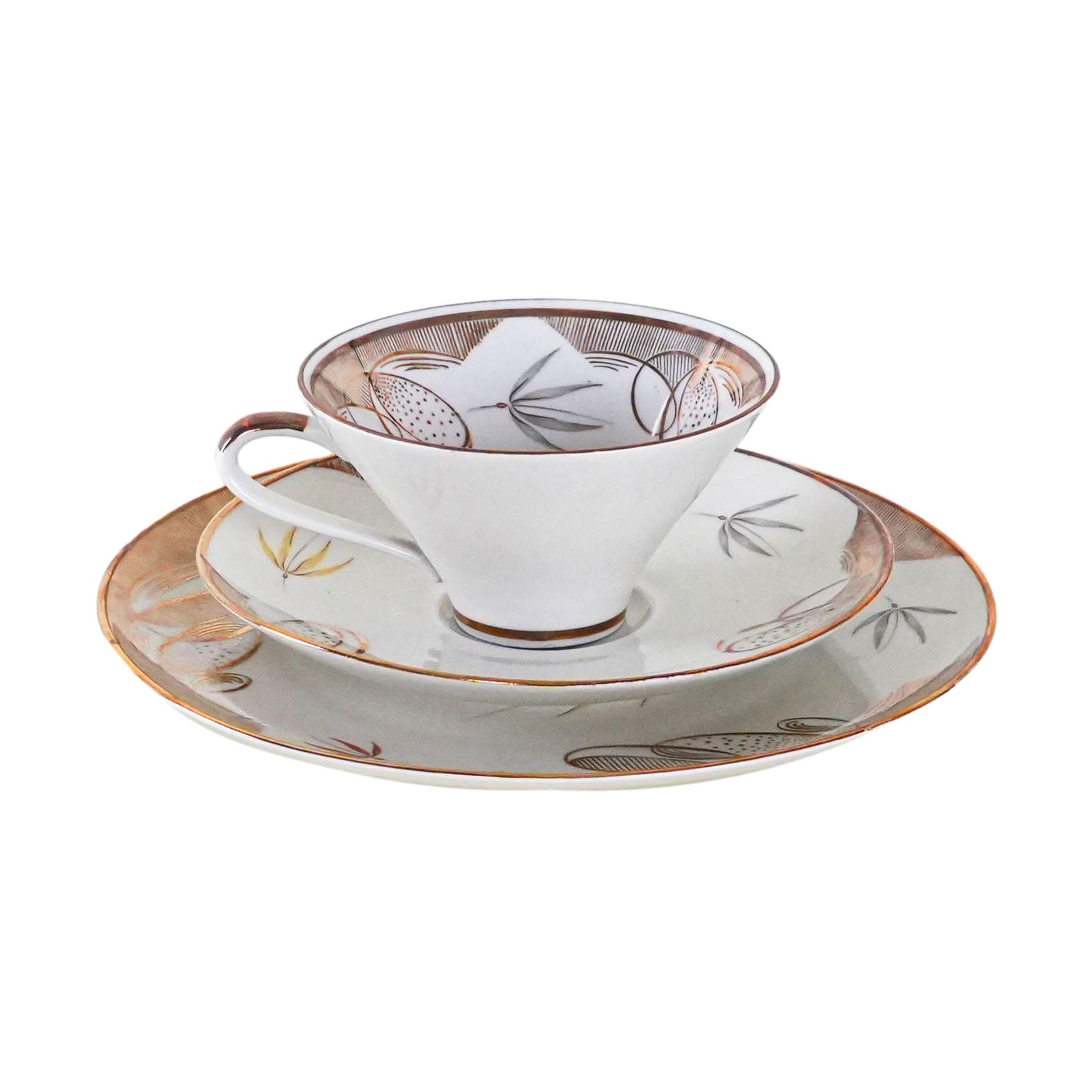 Tazza in porcellana multicolore