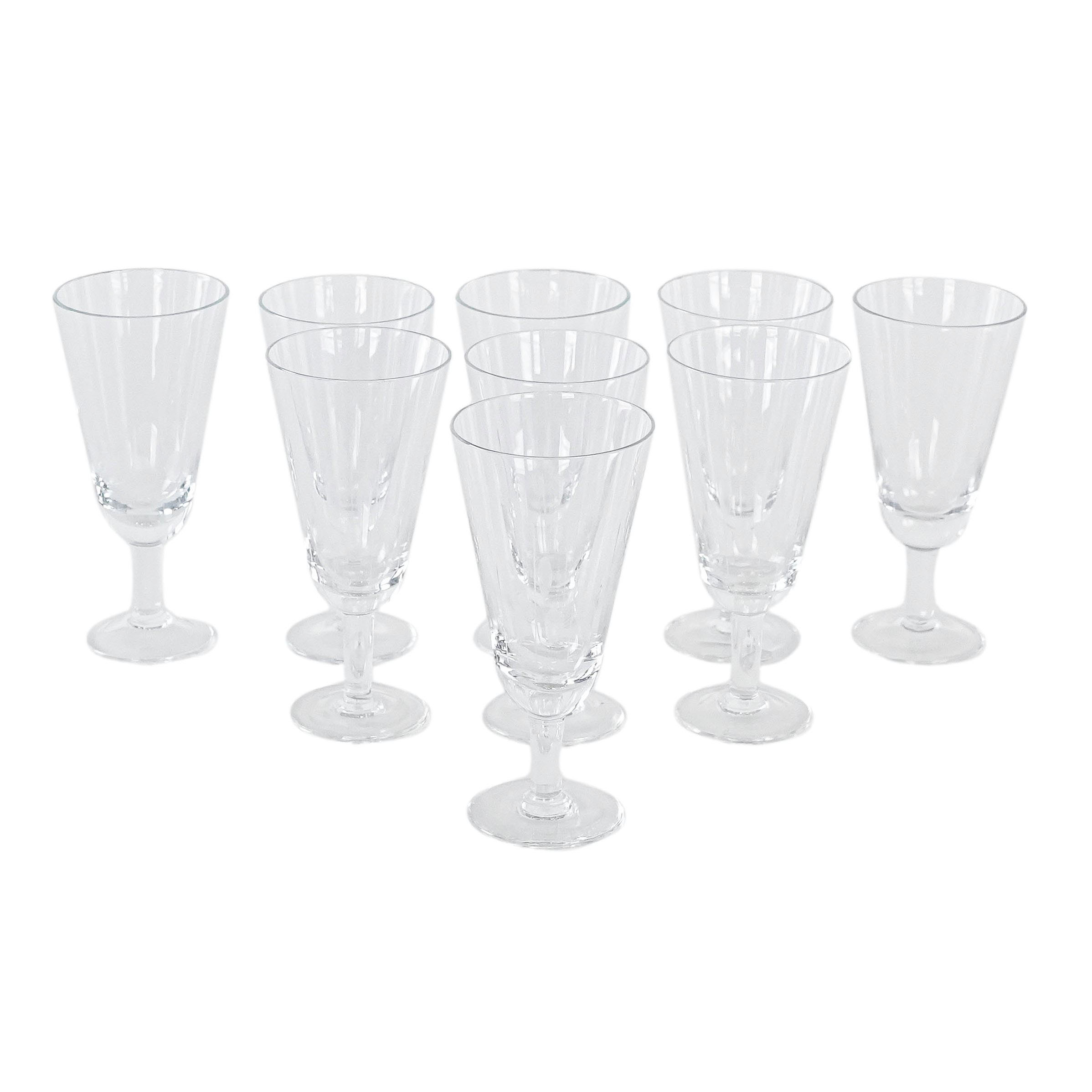 9x Kristallgläser Transparent
