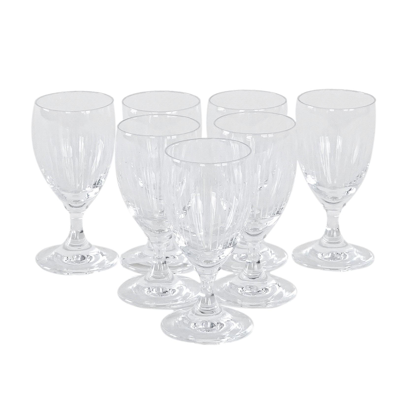 7x Kristallgläser Transparent
