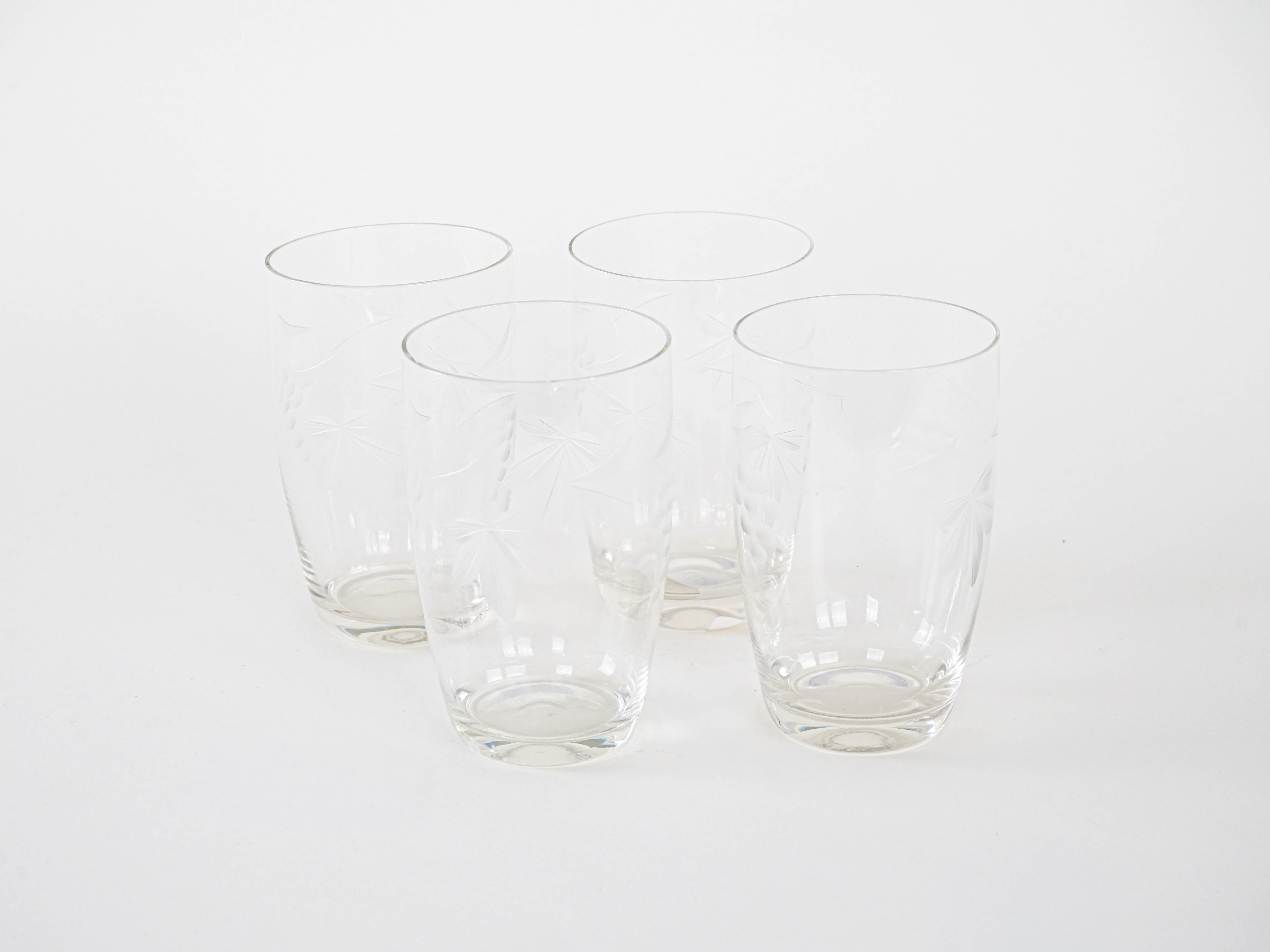 4x Gläser Transparent