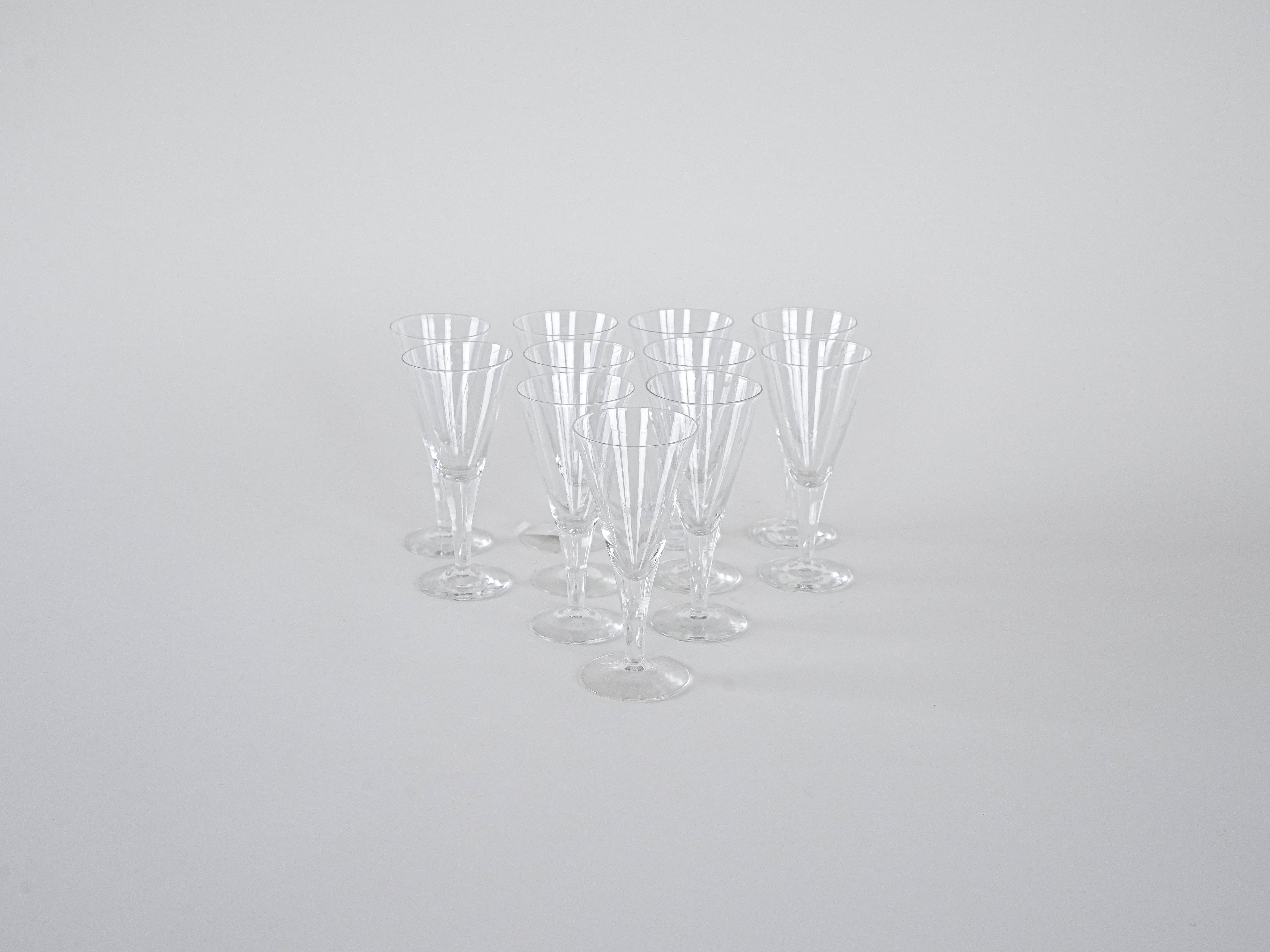 Crystal glasses 11x Transparent