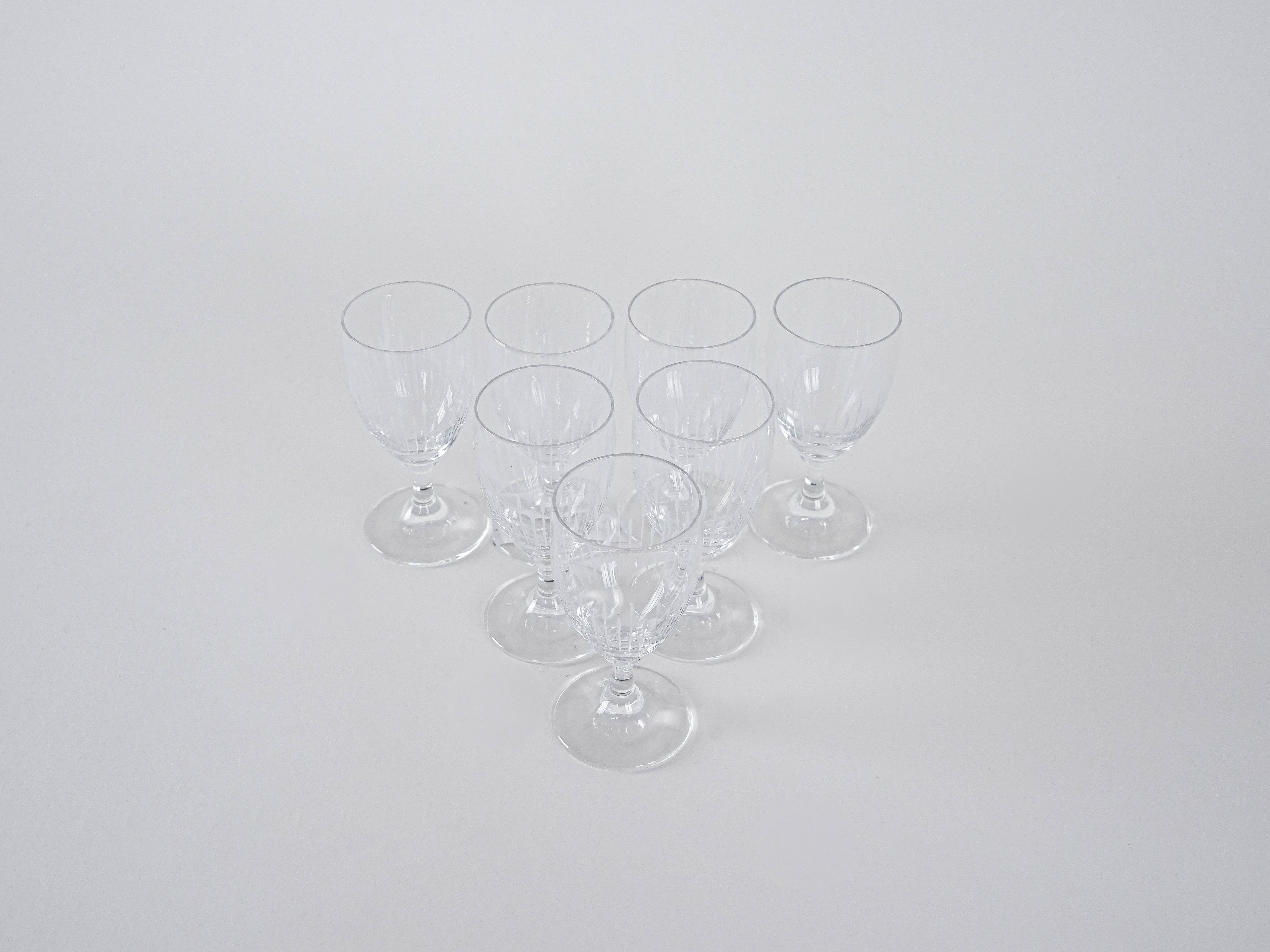 7x Kristallgläser Transparent