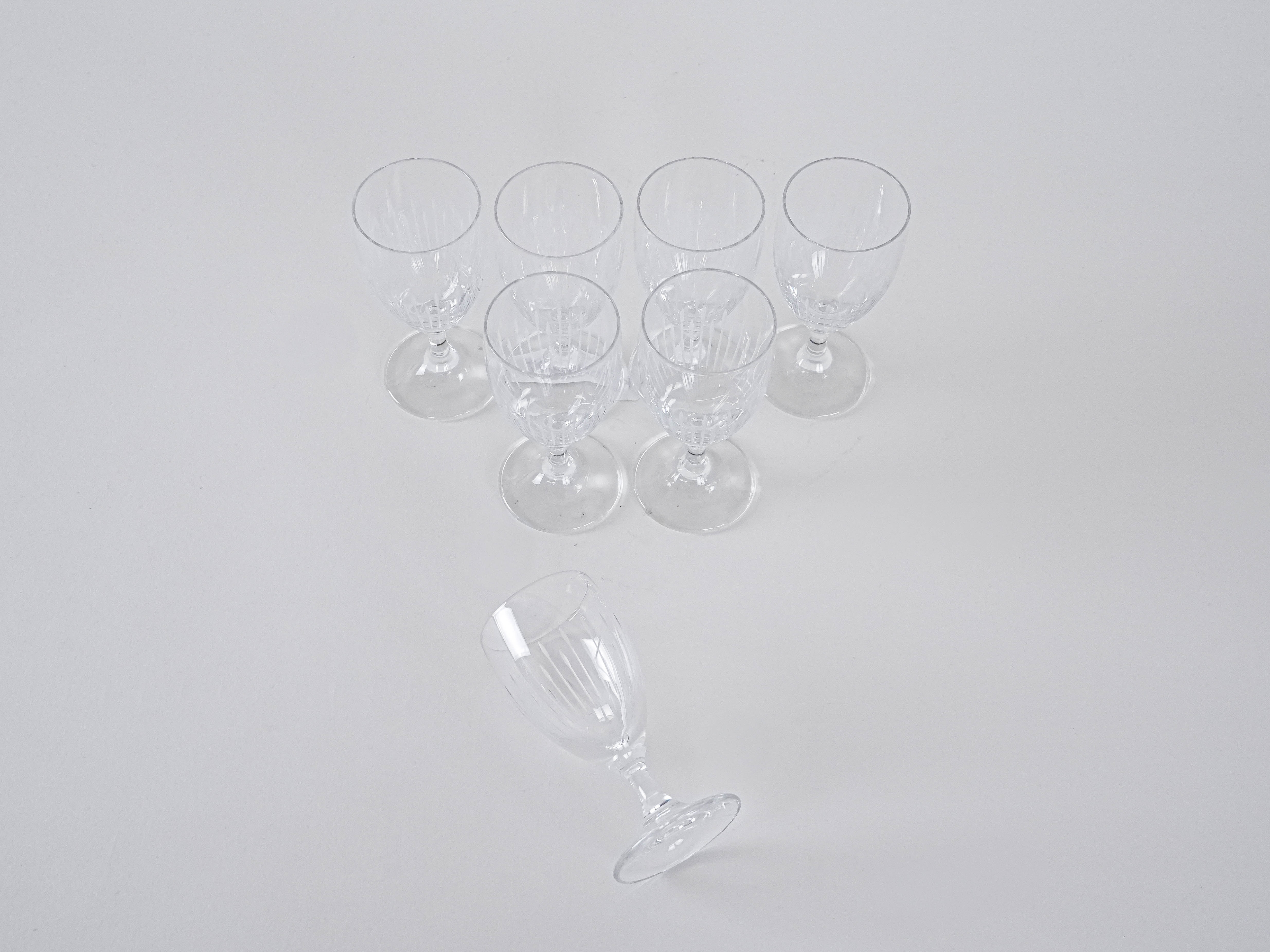 7x Kristallgläser Transparent